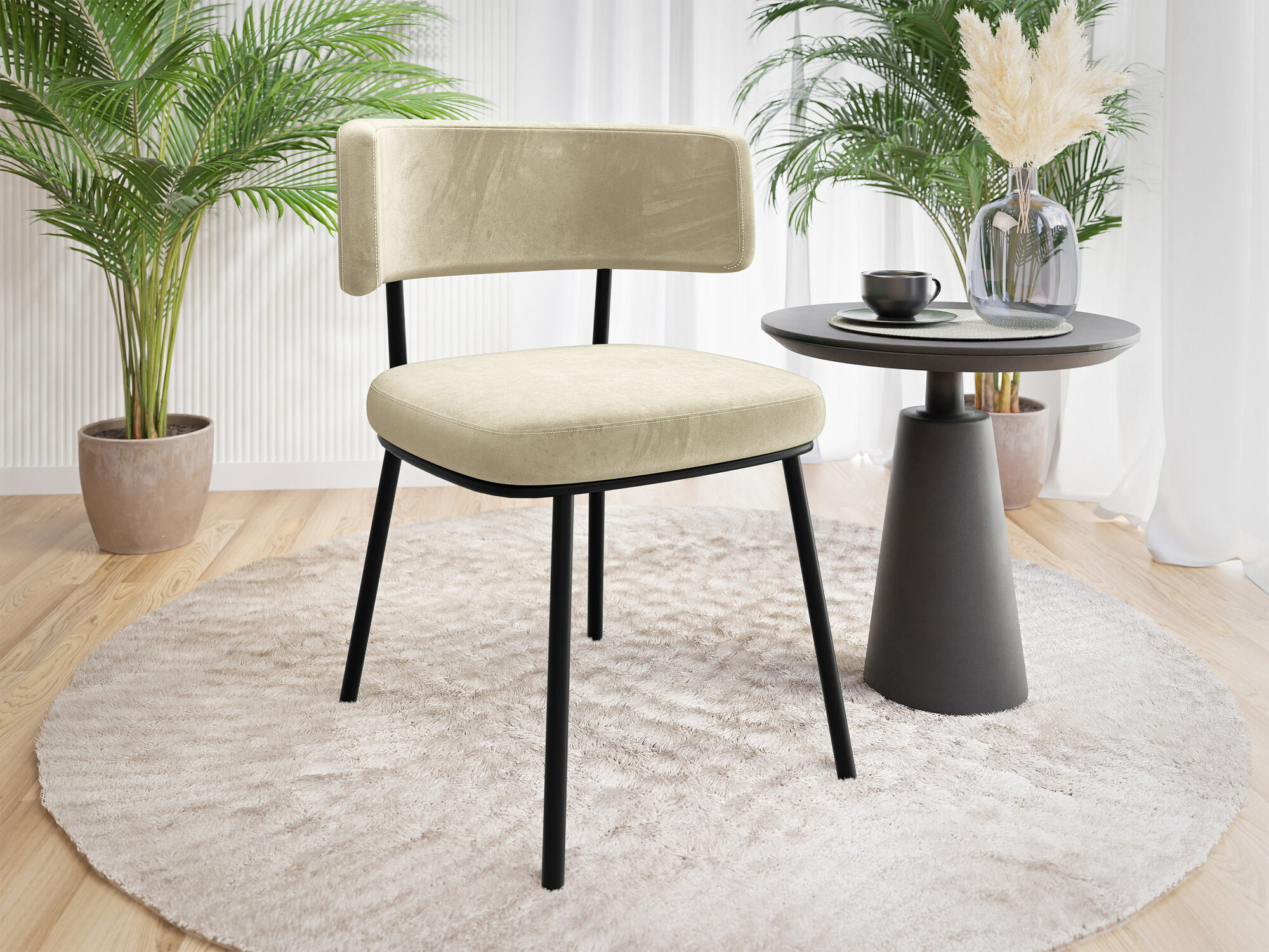 Stolica Jackson 114 (Crno + Magic Velvet 2250)