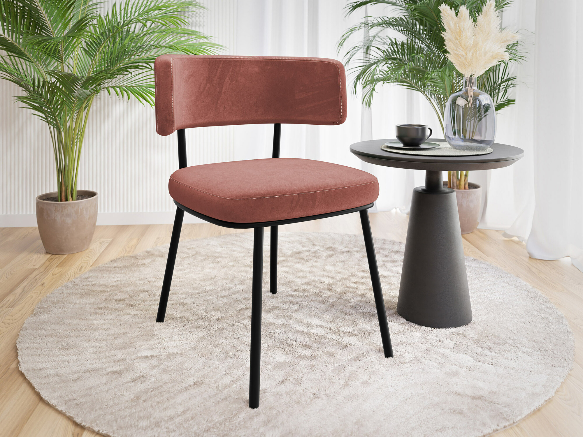 Stolica Jackson 114 (Crno + Magic Velvet 2258)