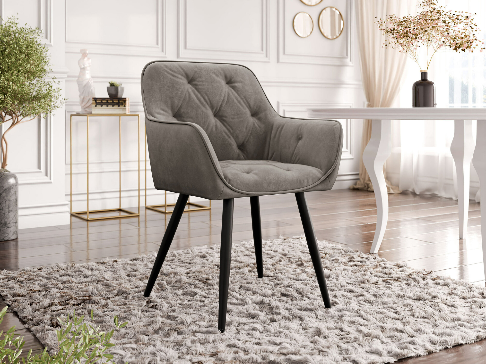 Stolica Jackson 115 (Crno + Magic Velvet 2209)