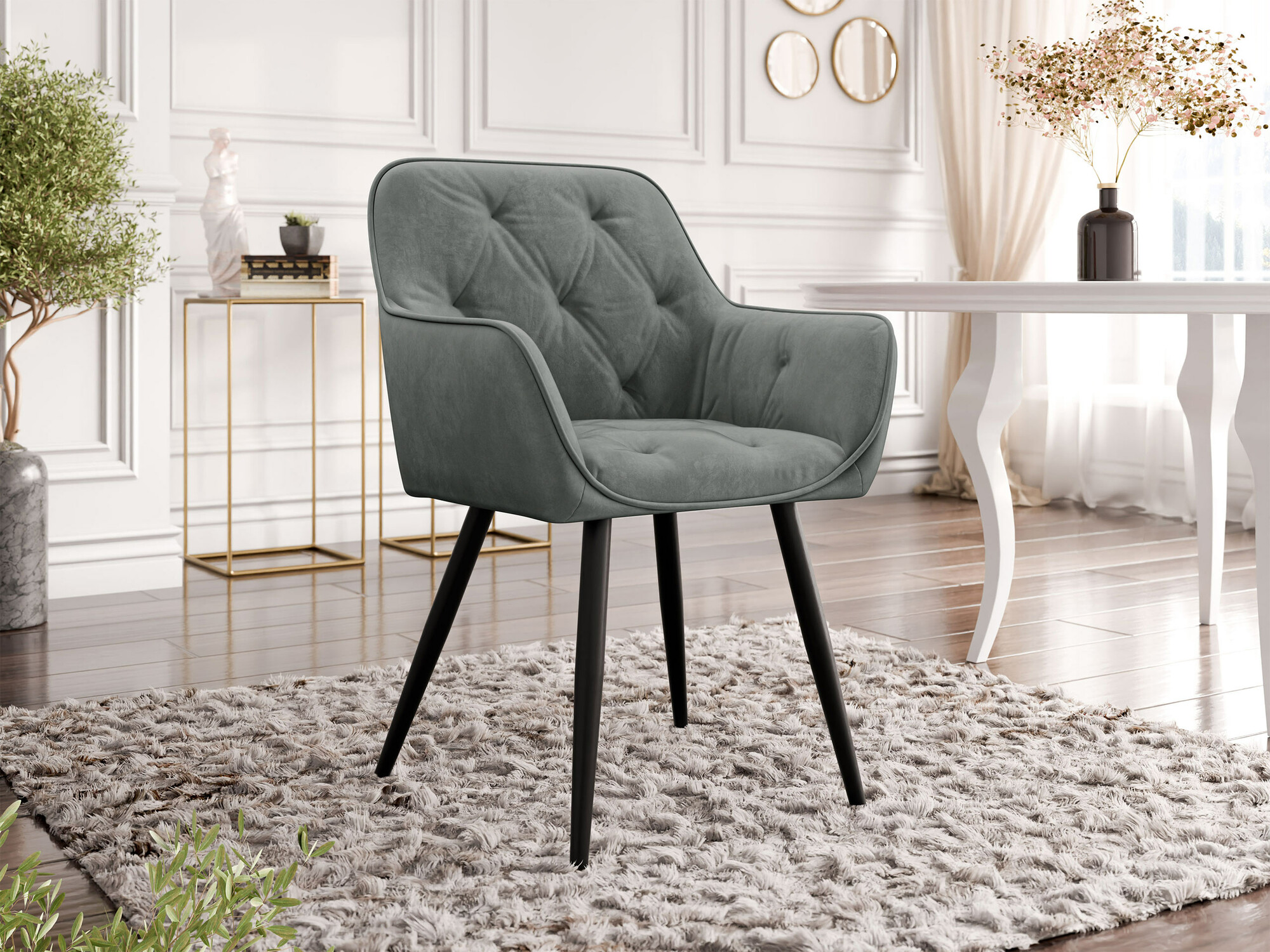 Stolica Jackson 115 (Crno + Magic Velvet 2217)