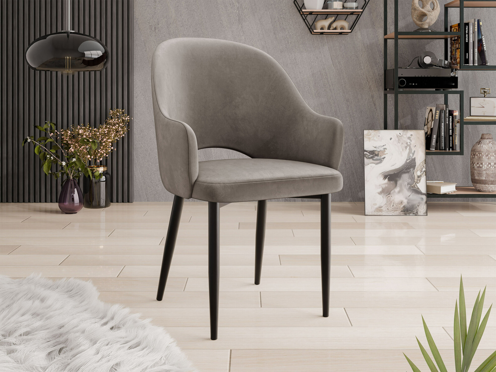 Stolica Jackson 116 (Crno + Magic Velvet 2209)