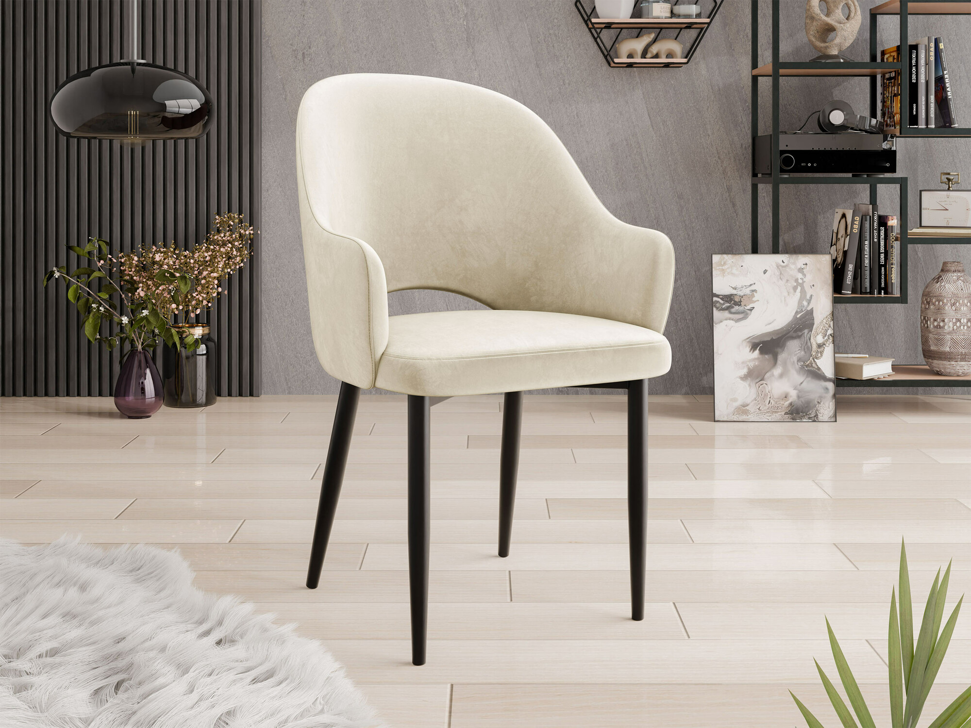 Stolica Jackson 116 (Crno + Magic Velvet 2250)