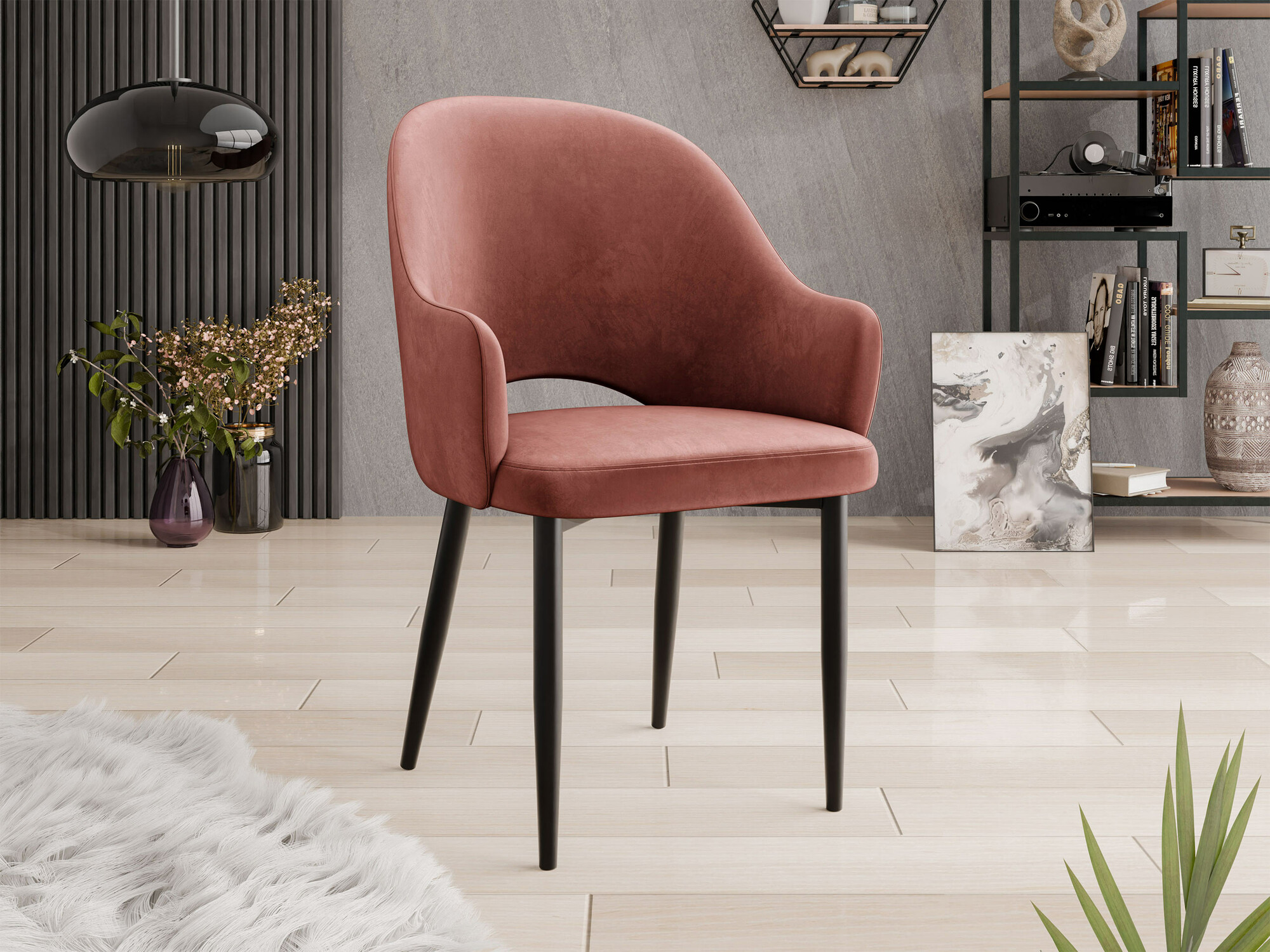 Stolica Jackson 116 (Crno + Magic Velvet 2258)