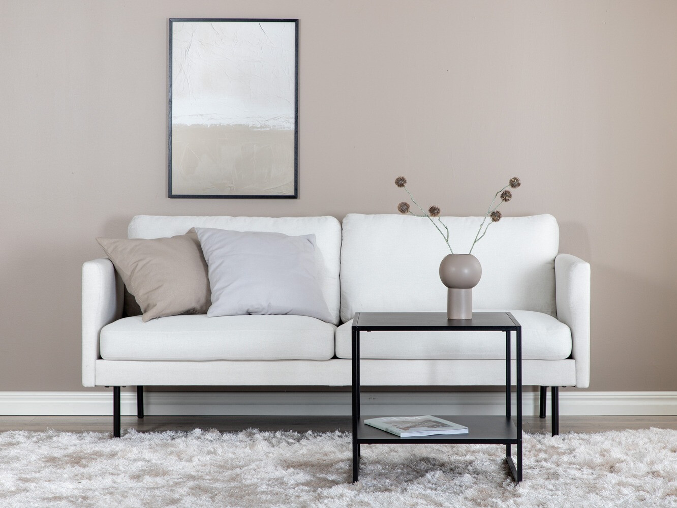 Sofa Fercame 100 (Bež + Crno)