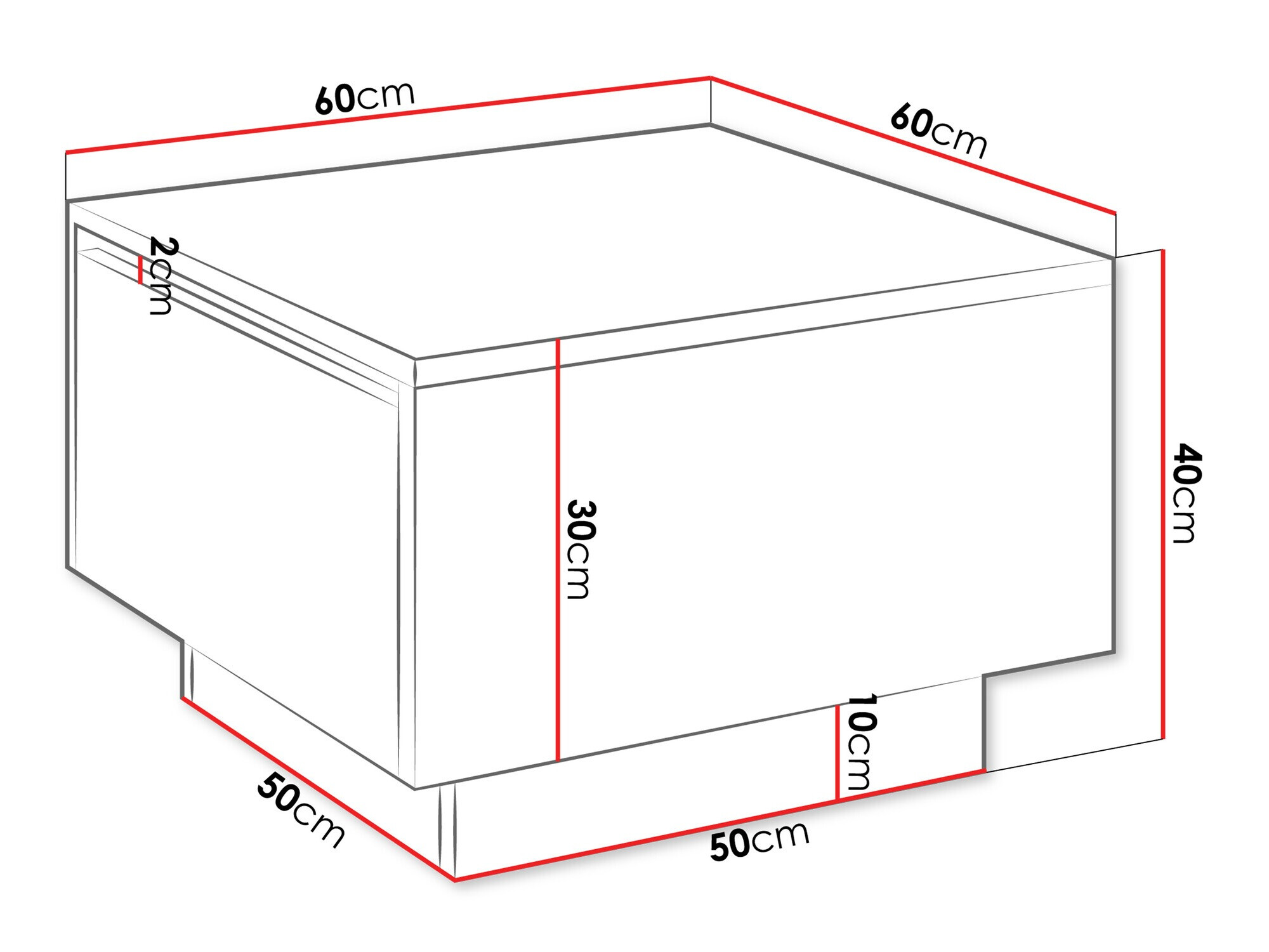 Stočić za kafu Goodyear 133 (Beli mermer)