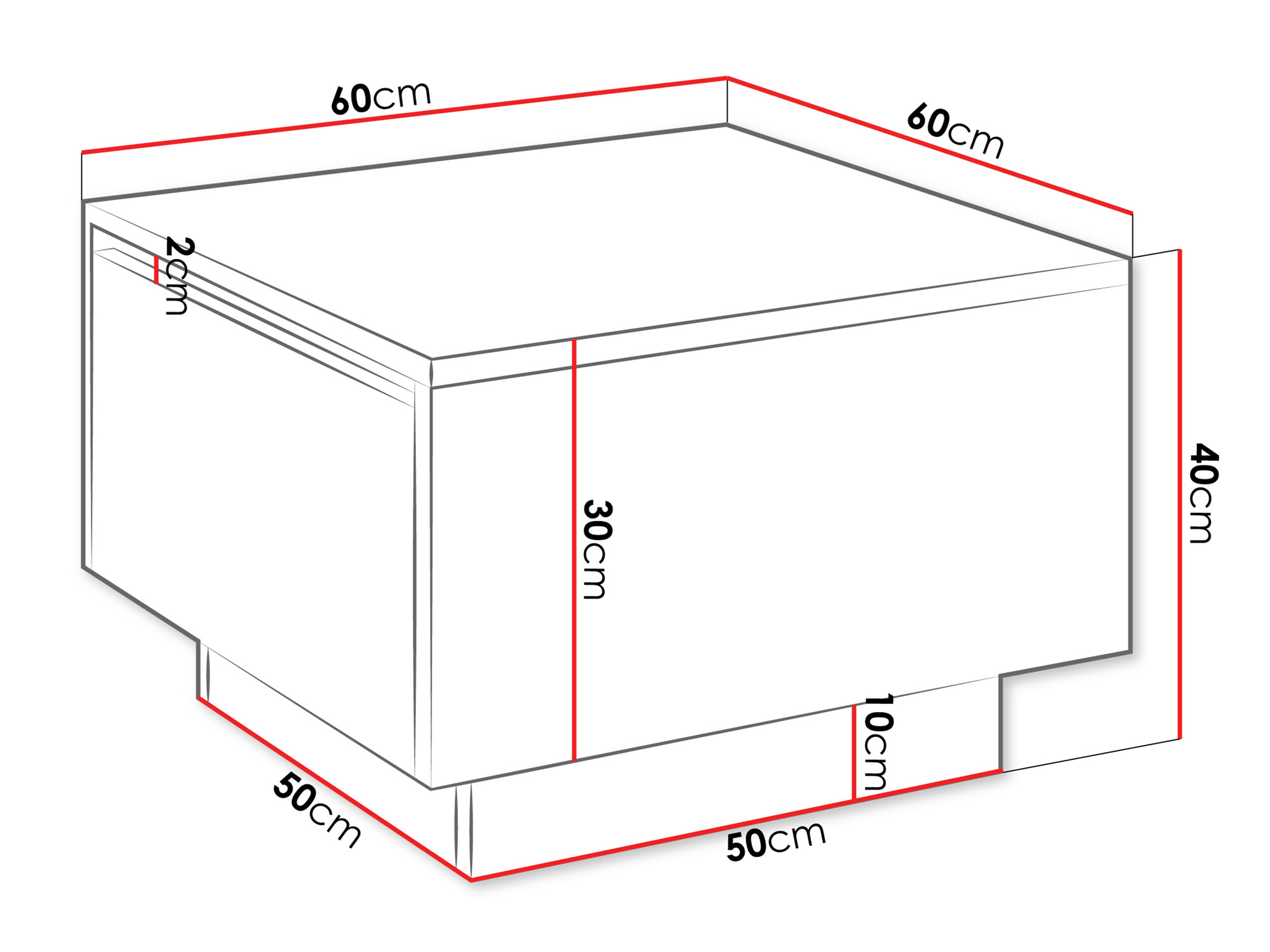 Stočić za kafu Goodyear 133 (Crni mermer)