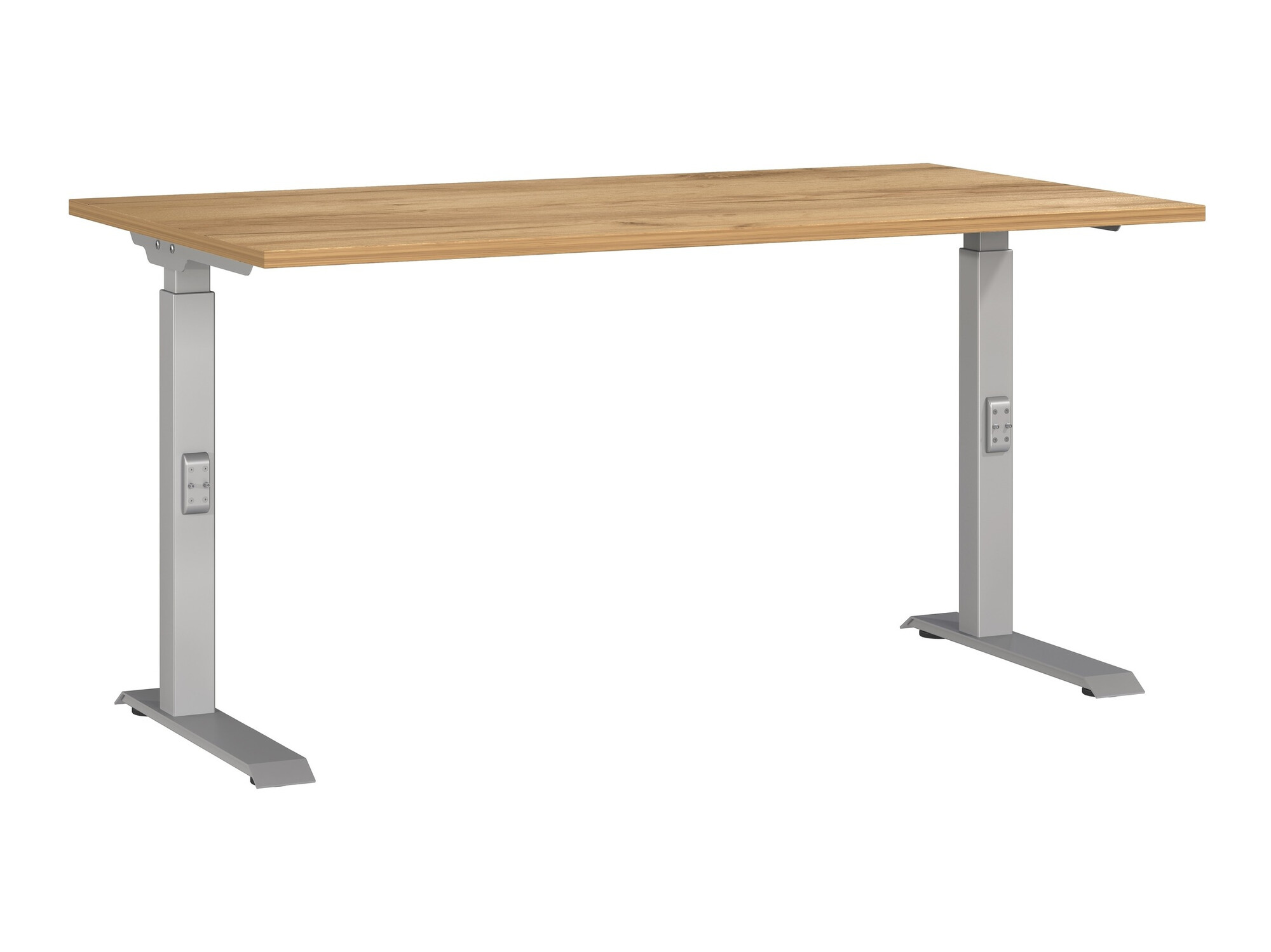 Kancelarijski sto Sacramento 419 (Navarra hrast + Srebrna)