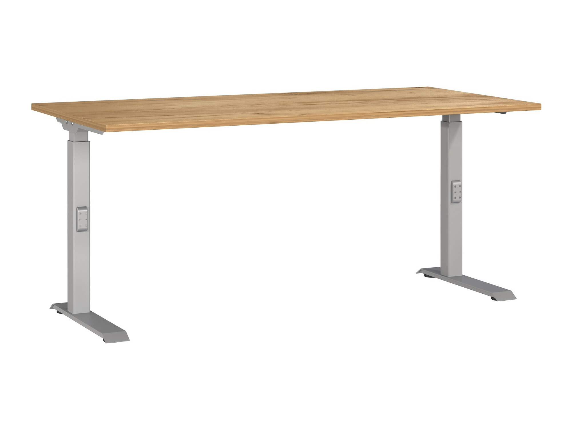 Kancelarijski sto Sacramento 421 (Navarra hrast + Srebrna)