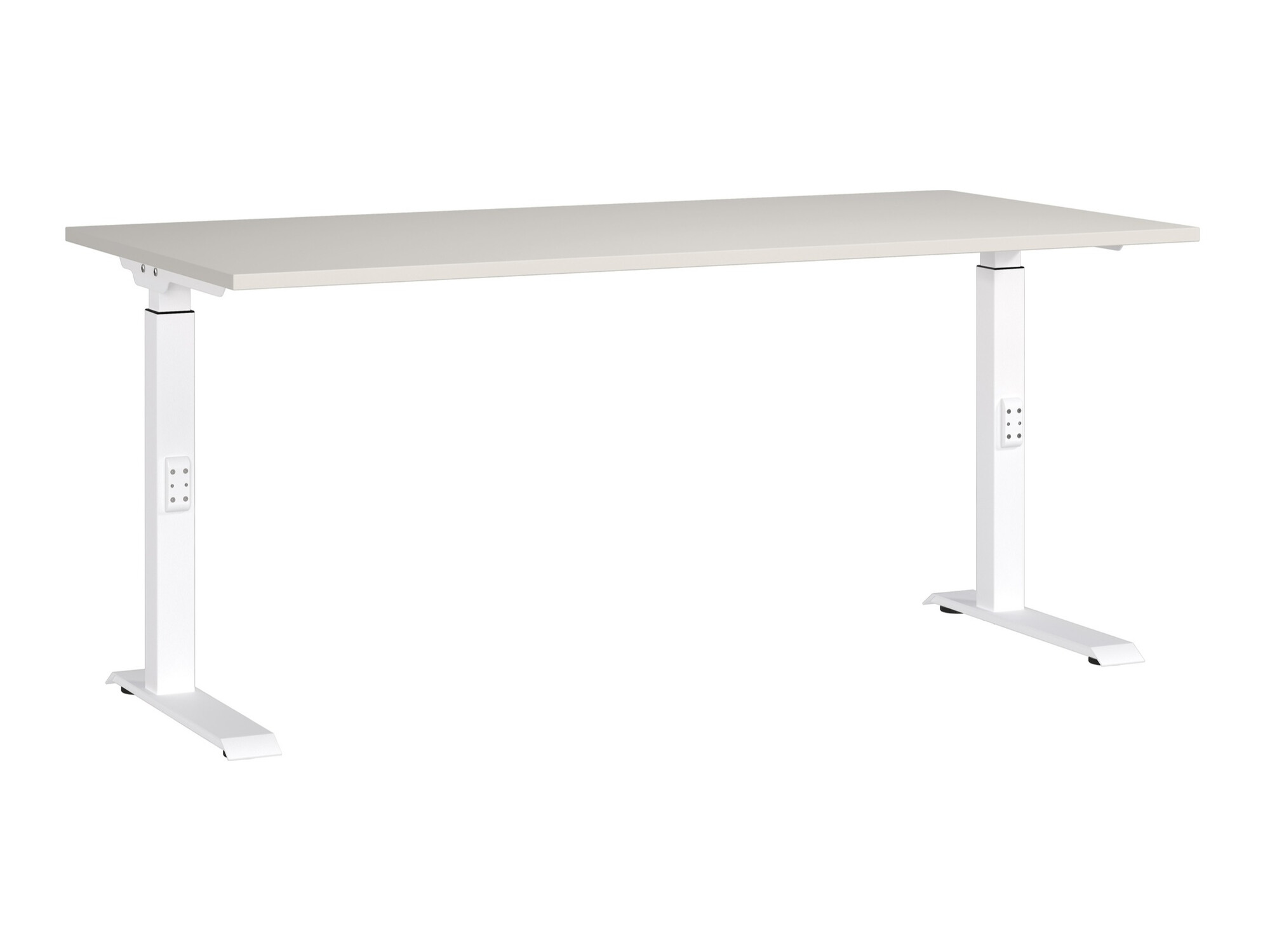 Kancelarijski sto Sacramento 421 (Svetloosiva + Belo)