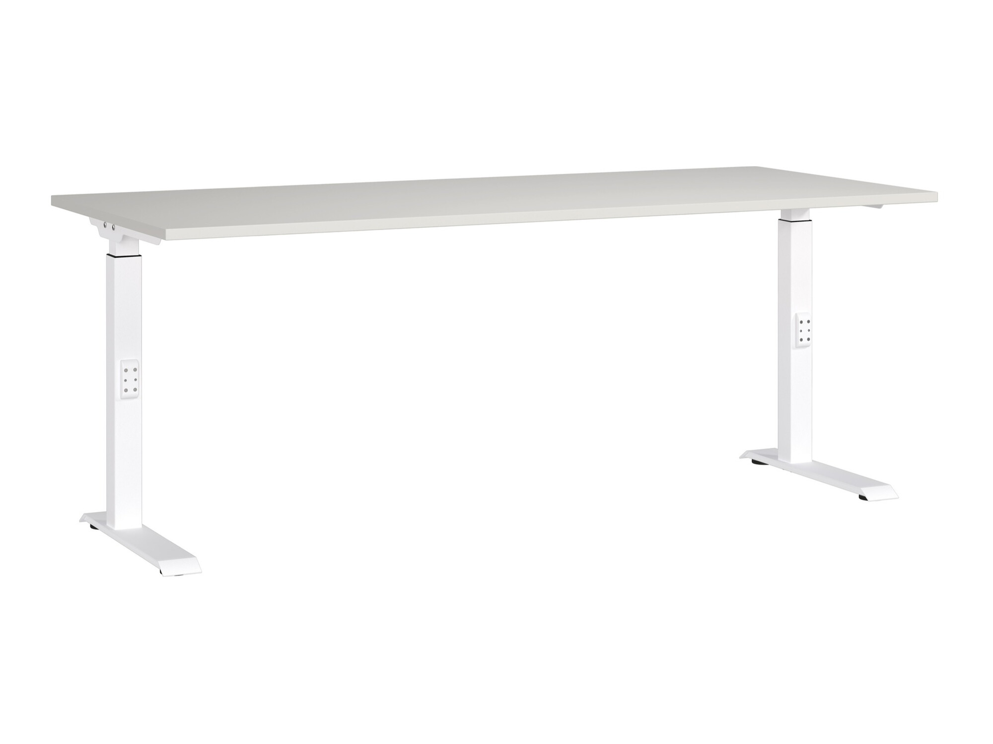 Kancelarijski sto Sacramento 422 (Svetloosiva + Belo)