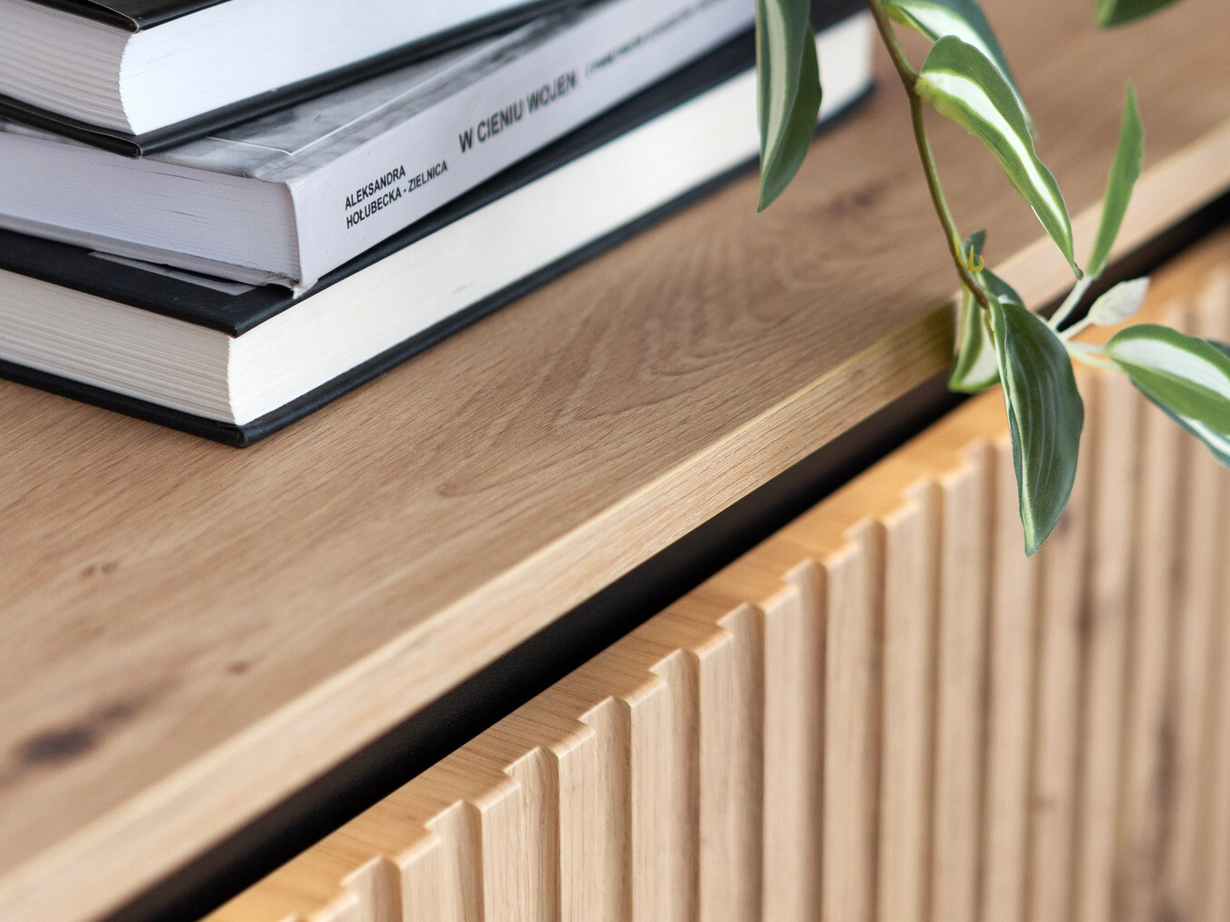 TV komoda Fernolu 105 (Artisan hrast + Crno)