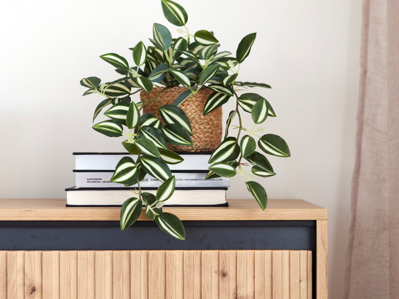 TV komoda Fernolu 105 (Artisan hrast + Crno)