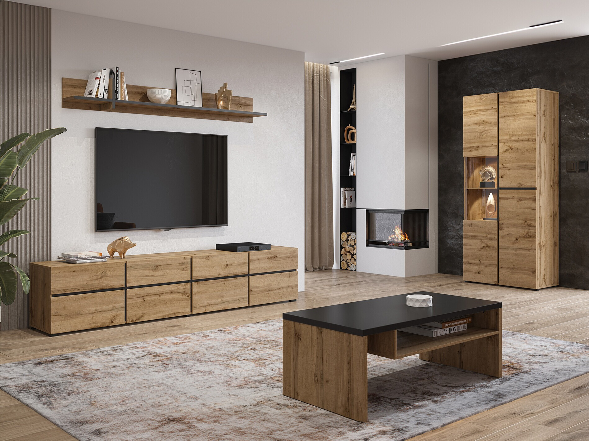 Set za dnevnu sobu Alfere 117 (Вотан храст)