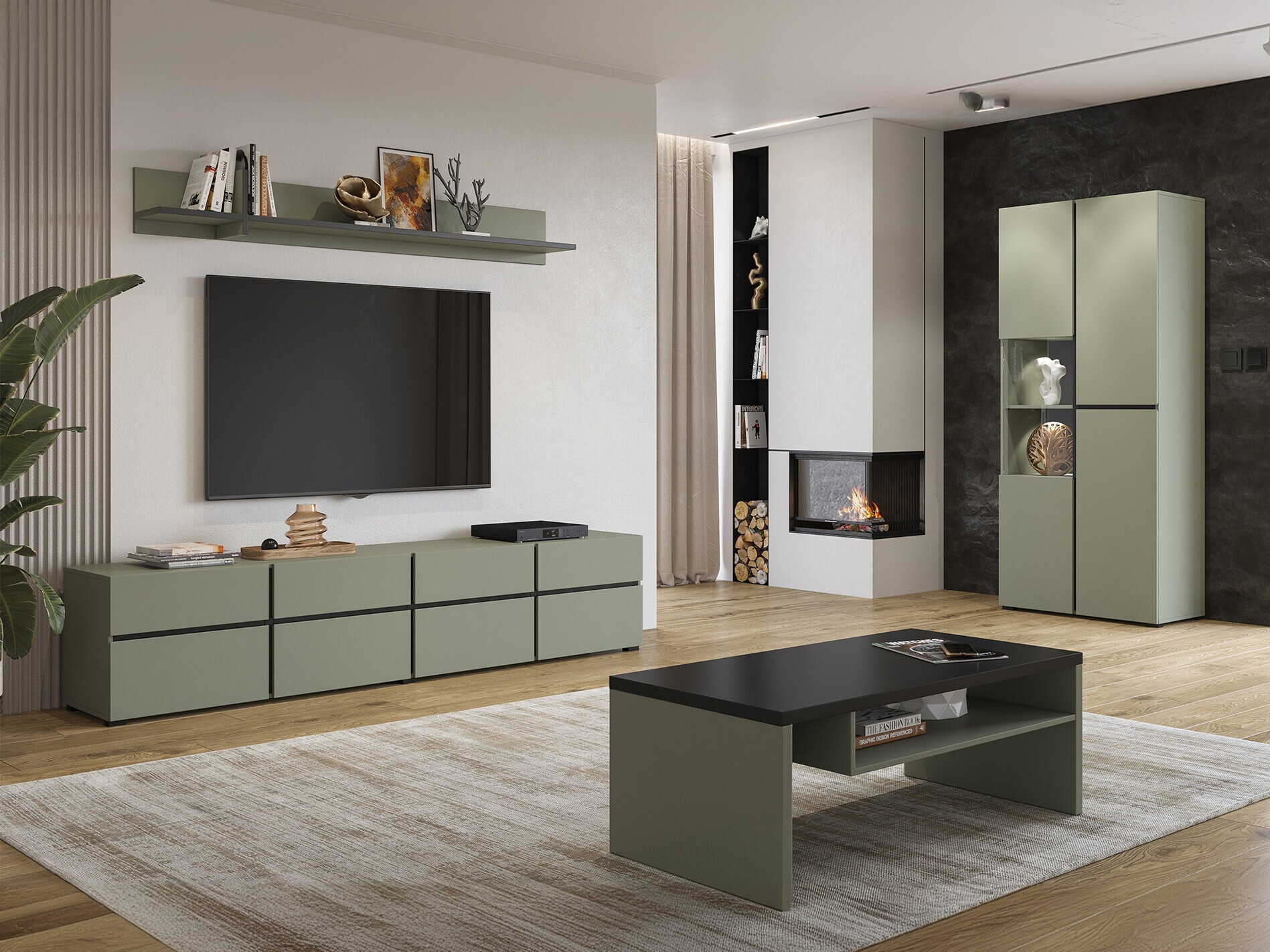 Set za dnevnu sobu Alfere 117 (Zelena)