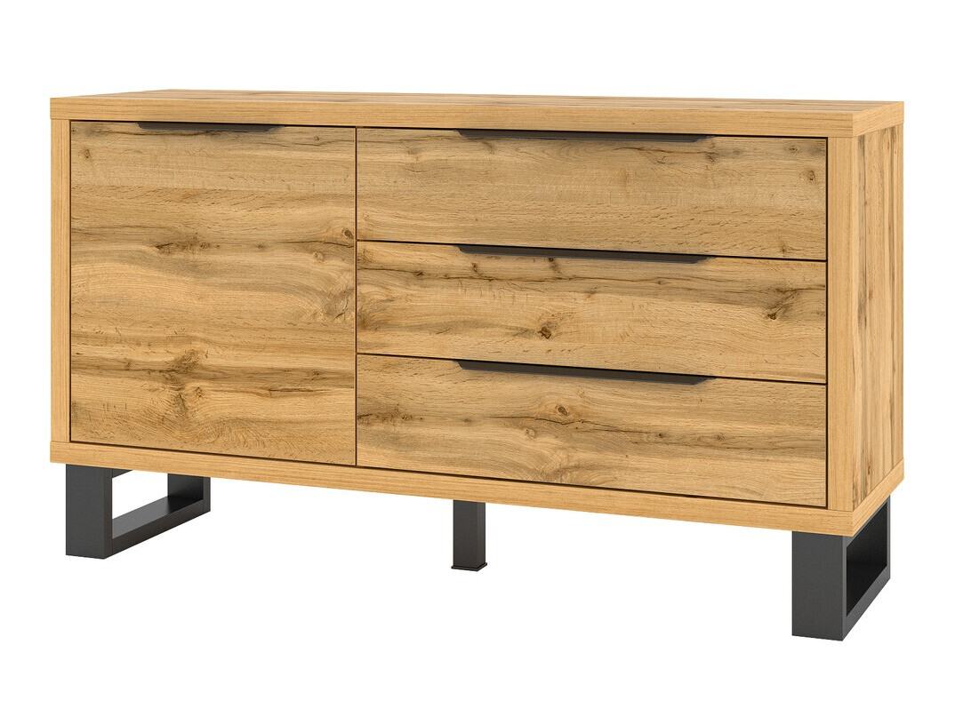 Komoda Avicavu 109 (Вотан храст + Crno)