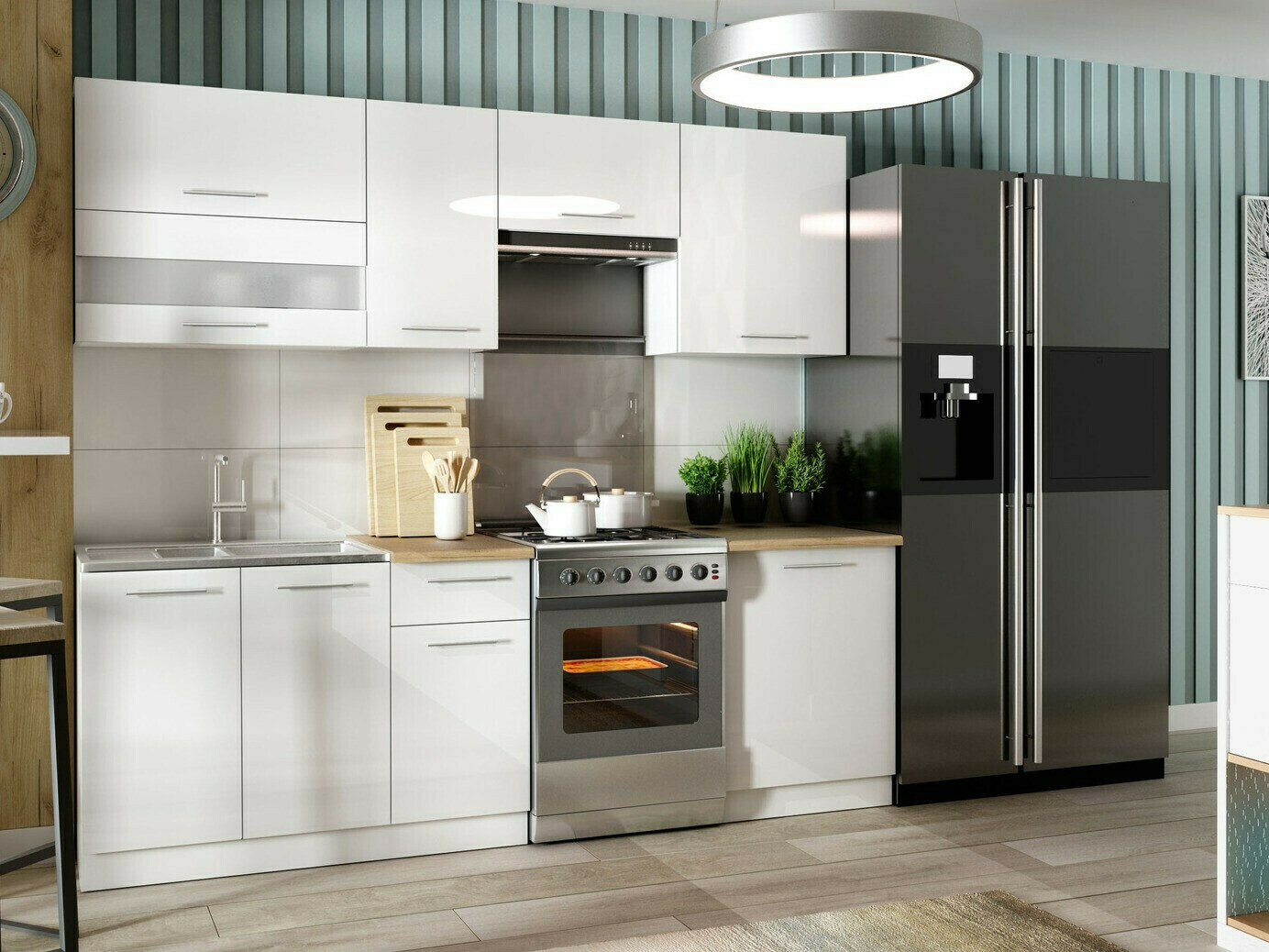 Modularni zidni ormarić Tiffa White 127