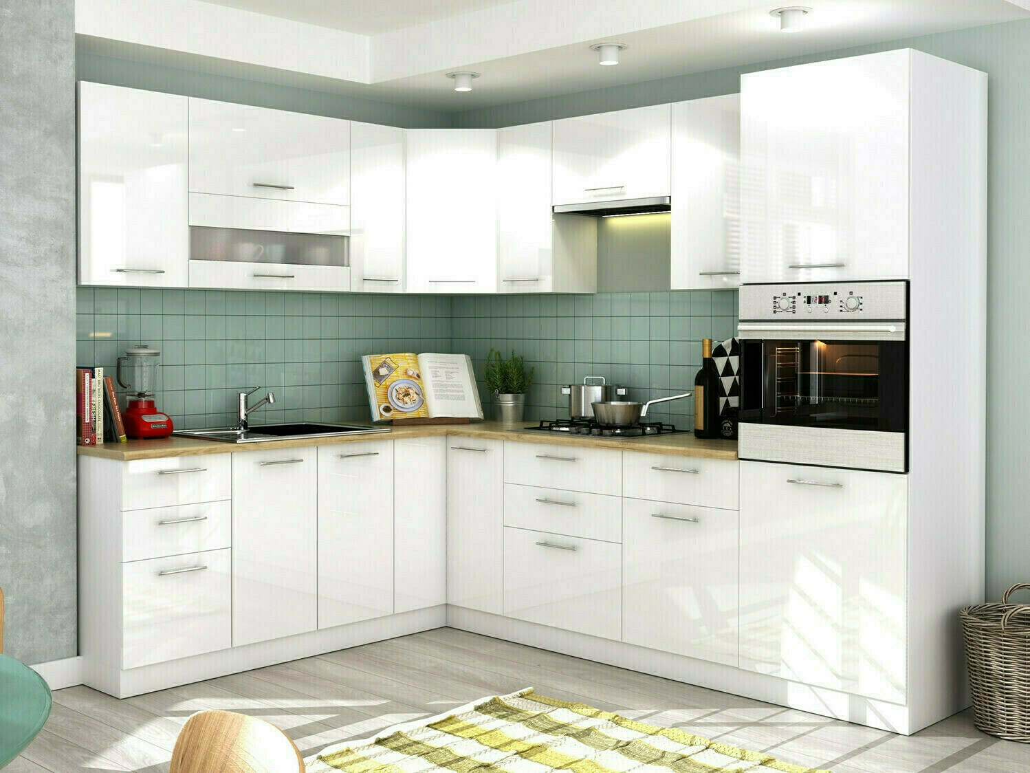 Modularni zidni ormarić Tiffa White 130