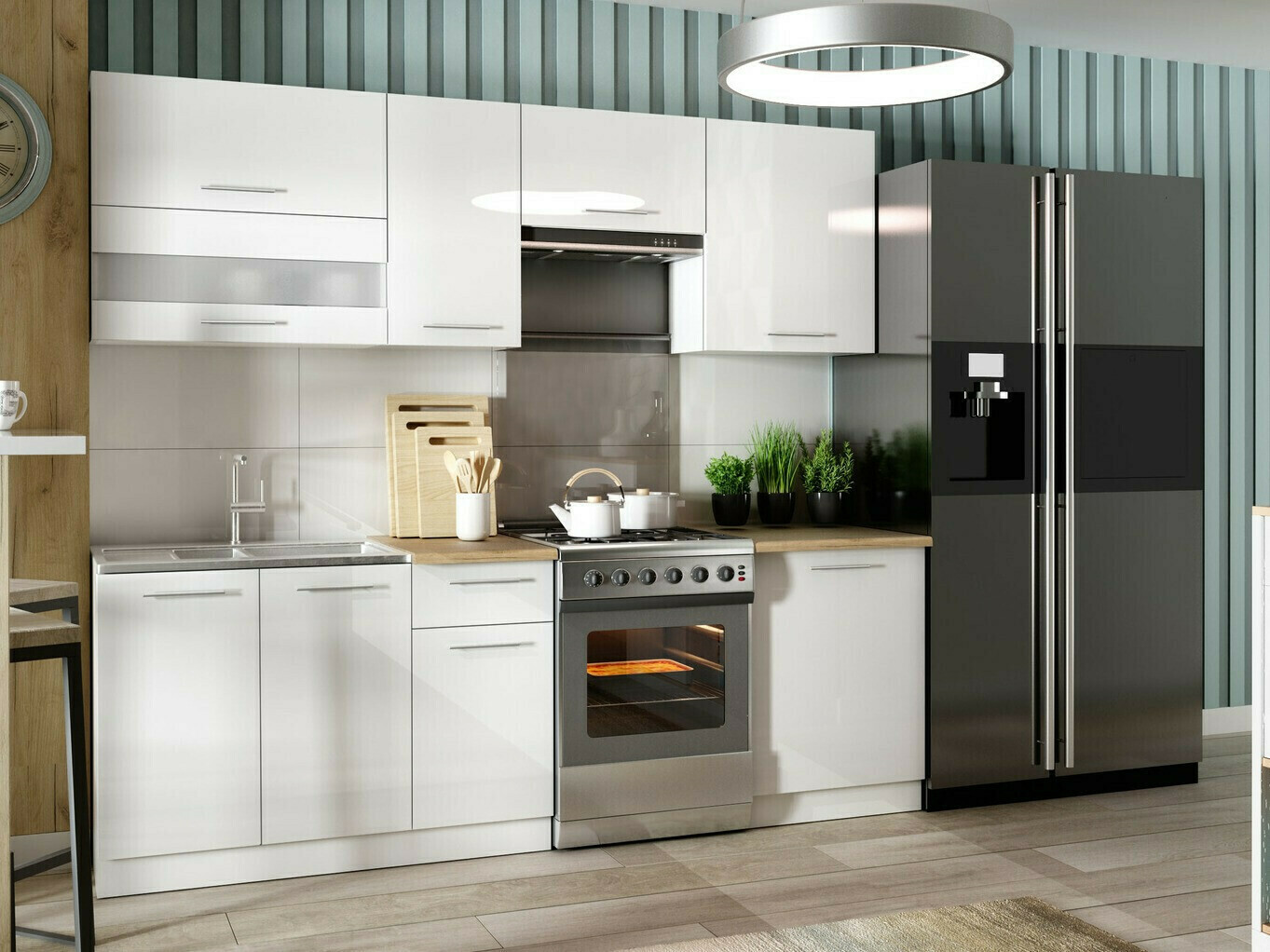 Modularni zidni ormarić Tiffa White 131