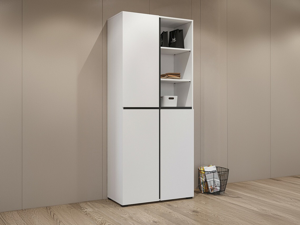 Polica za obuću Alfere 116 (Belo)