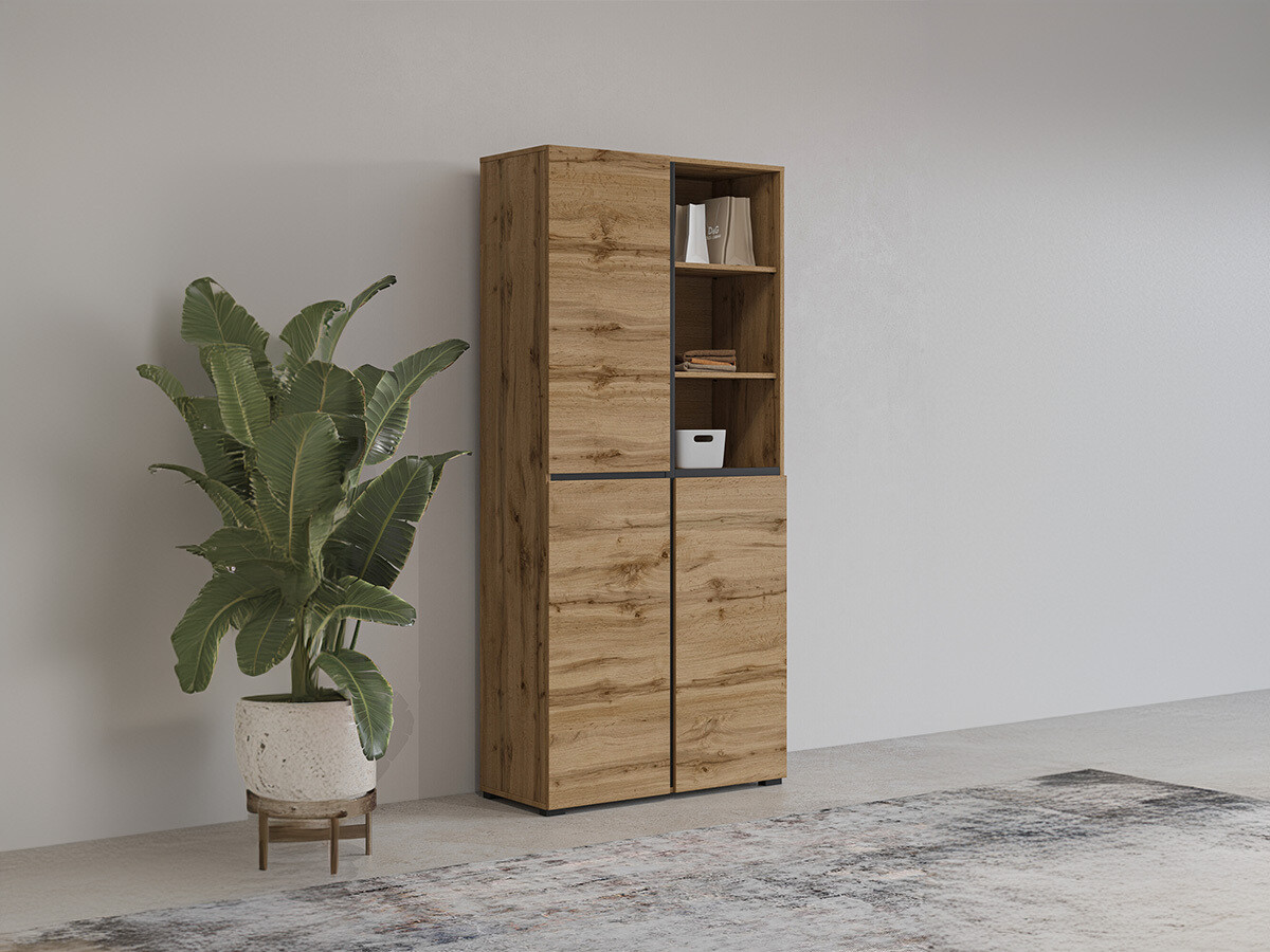 Polica za obuću Alfere 116 (Hrast Votan)