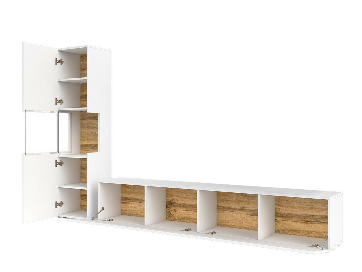 Set za dnevnu sobu Revmiru 105 (Belo + Hrast Votan)