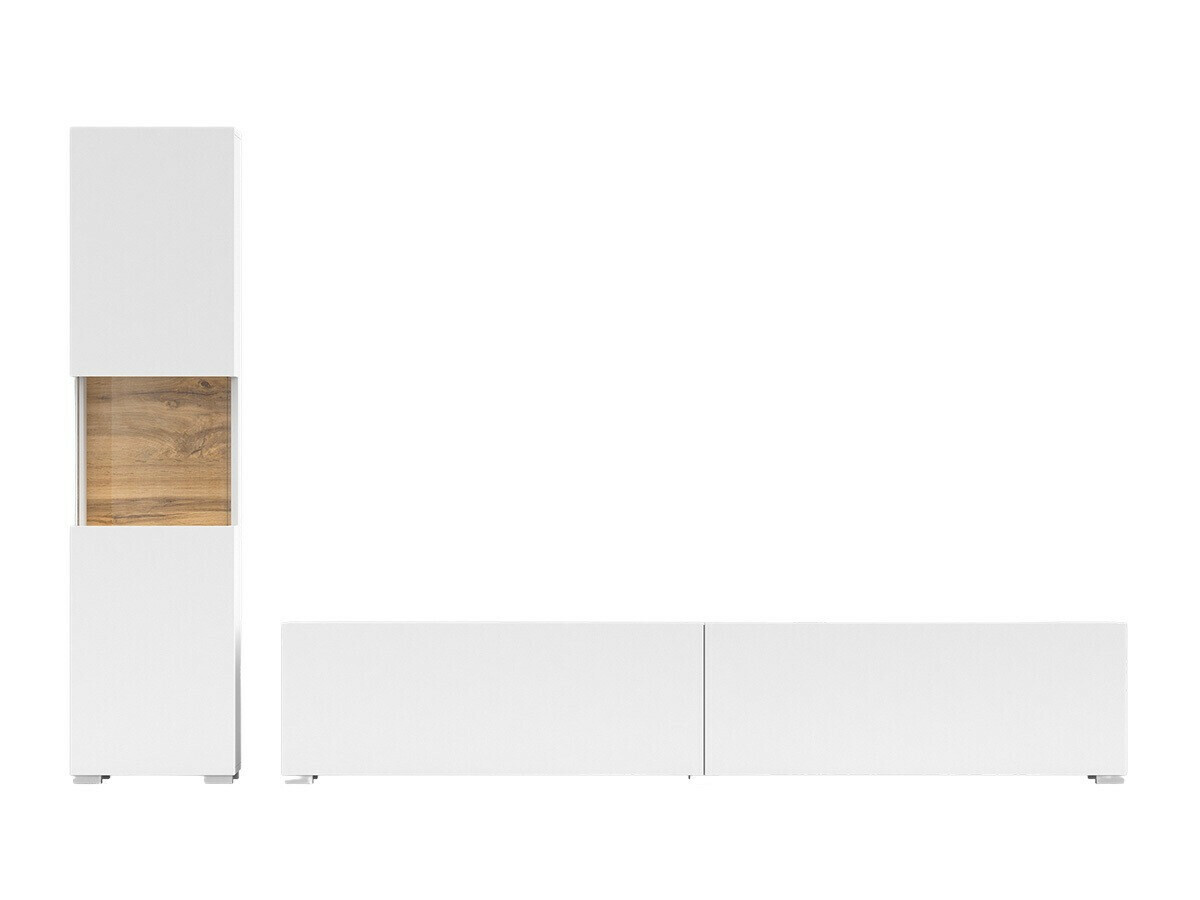 Set za dnevnu sobu Revmiru 105 (Belo + Hrast Votan)