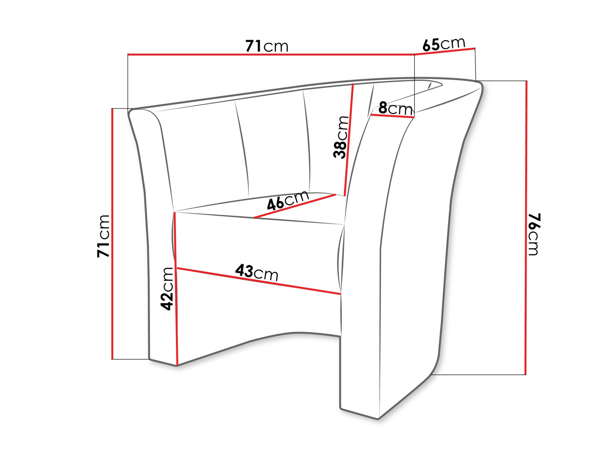 Fotelja Meriden 100 (Velo 623)