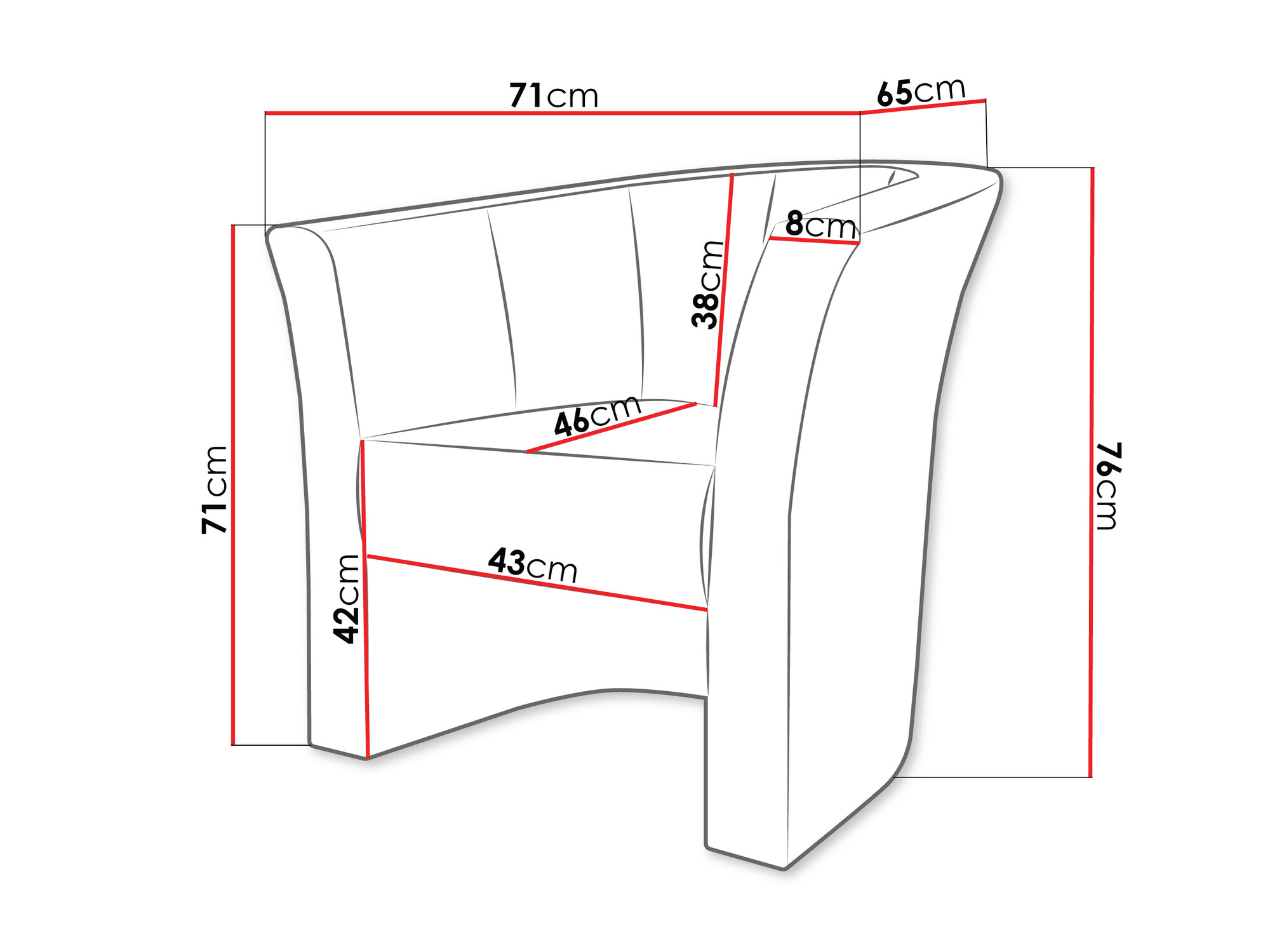 Fotelja Meriden 100 (Velo 633)
