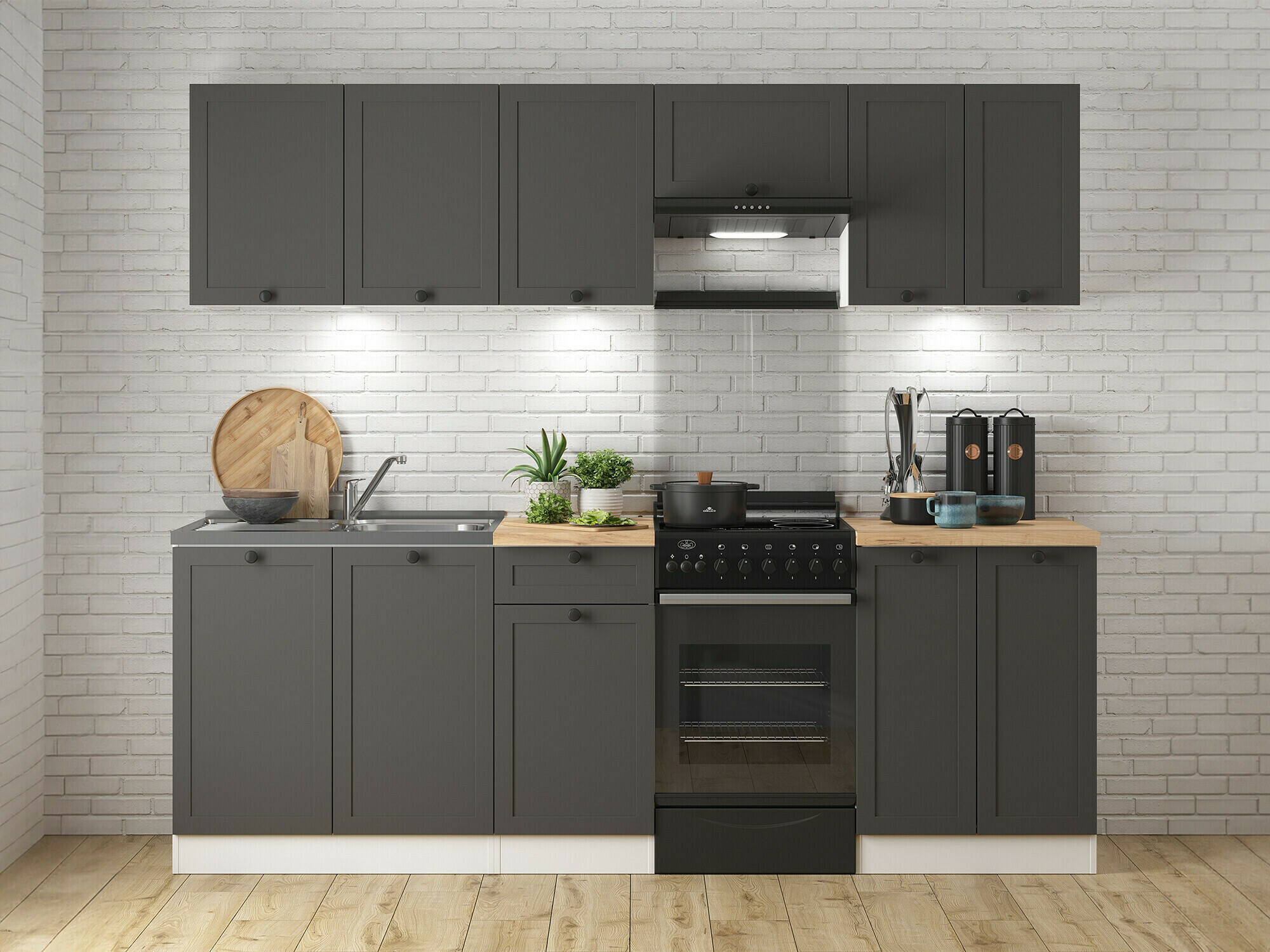Modularni zidni ormarić Classic Grey 109