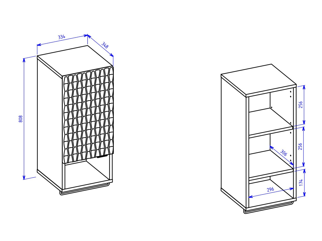 Viseći ormarić za kupatilo Elitese 100