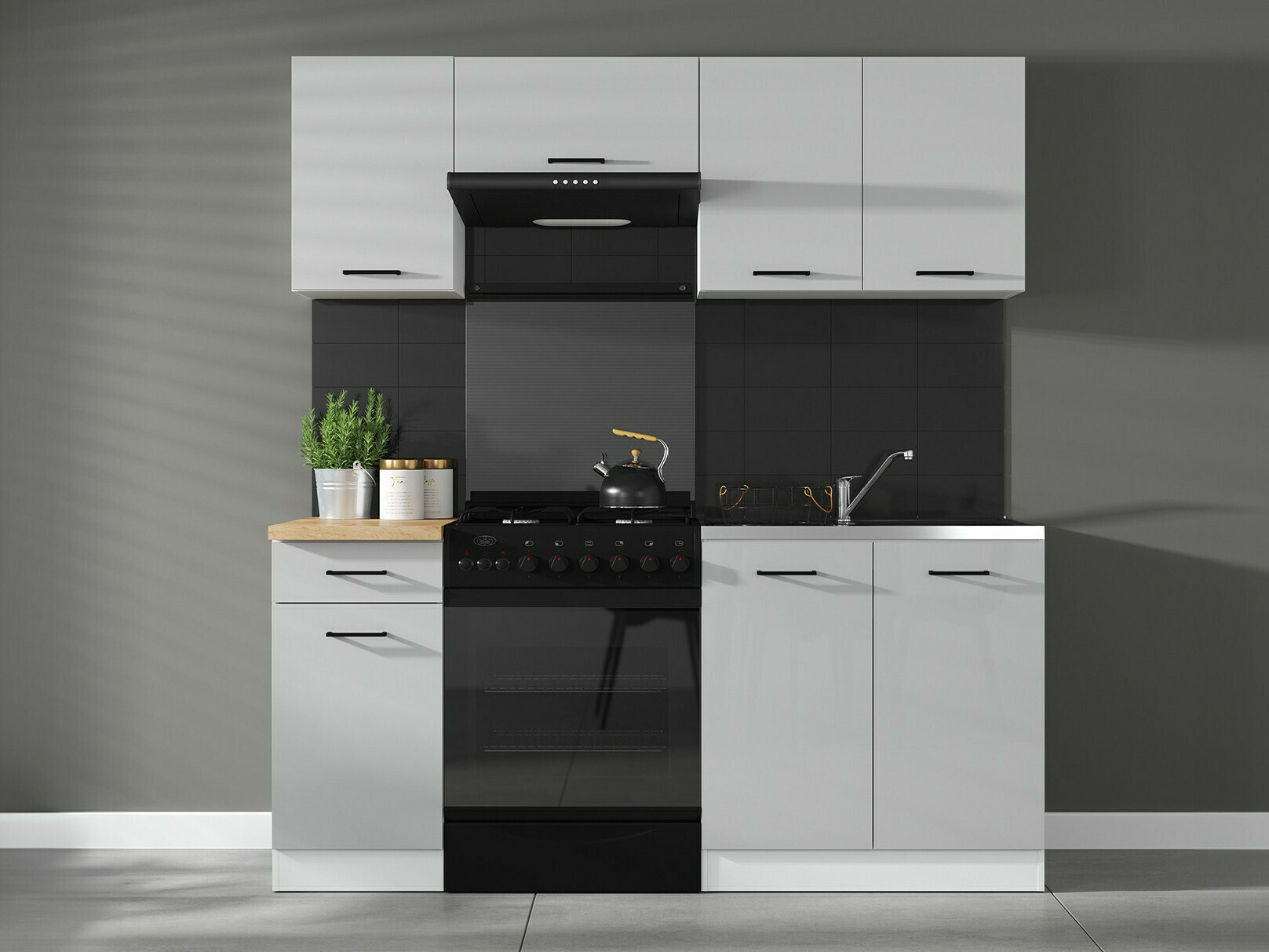 Modularni zidni ormar Line Grey 111