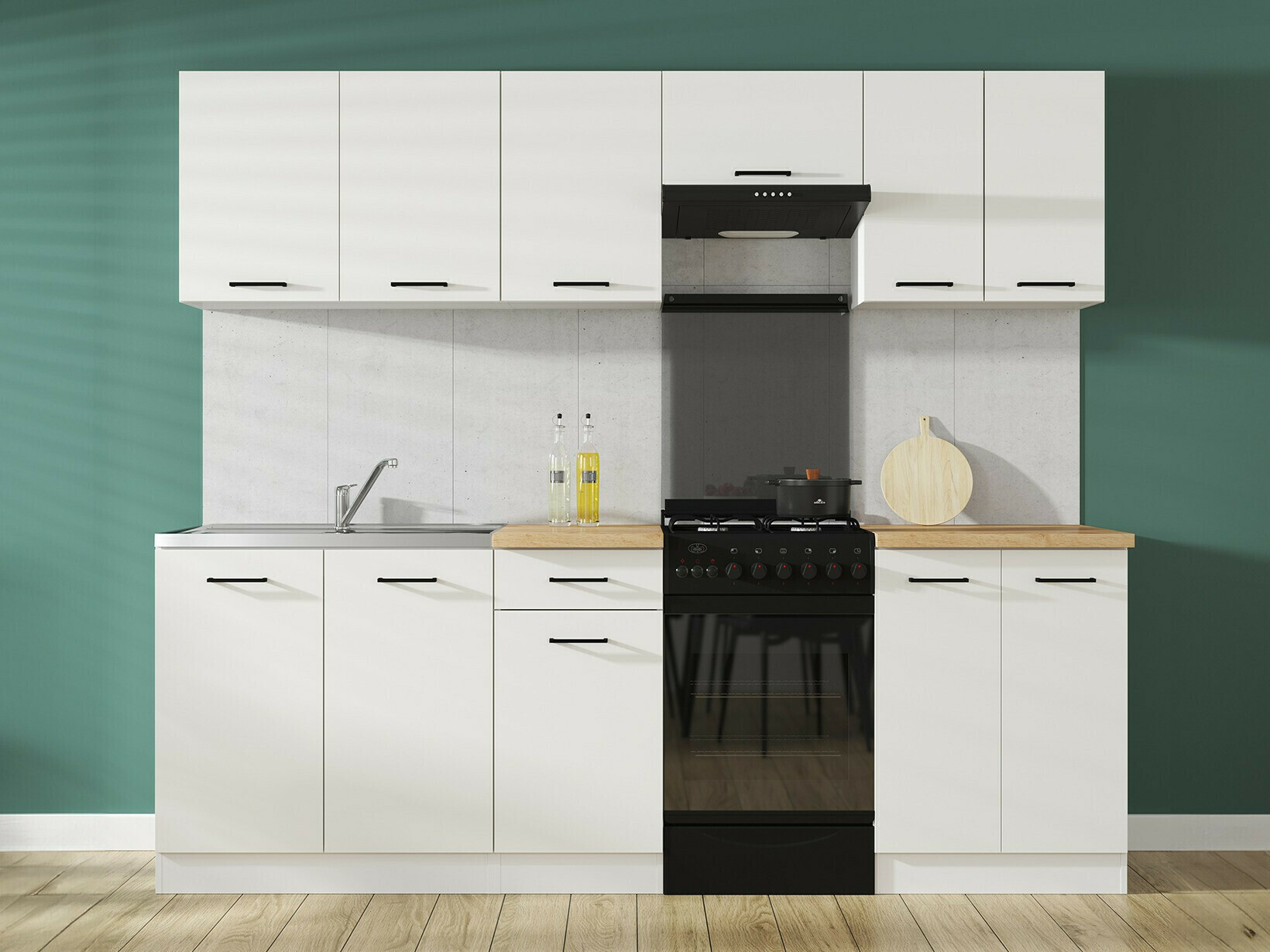 Modularni zidni ormar Line White 110