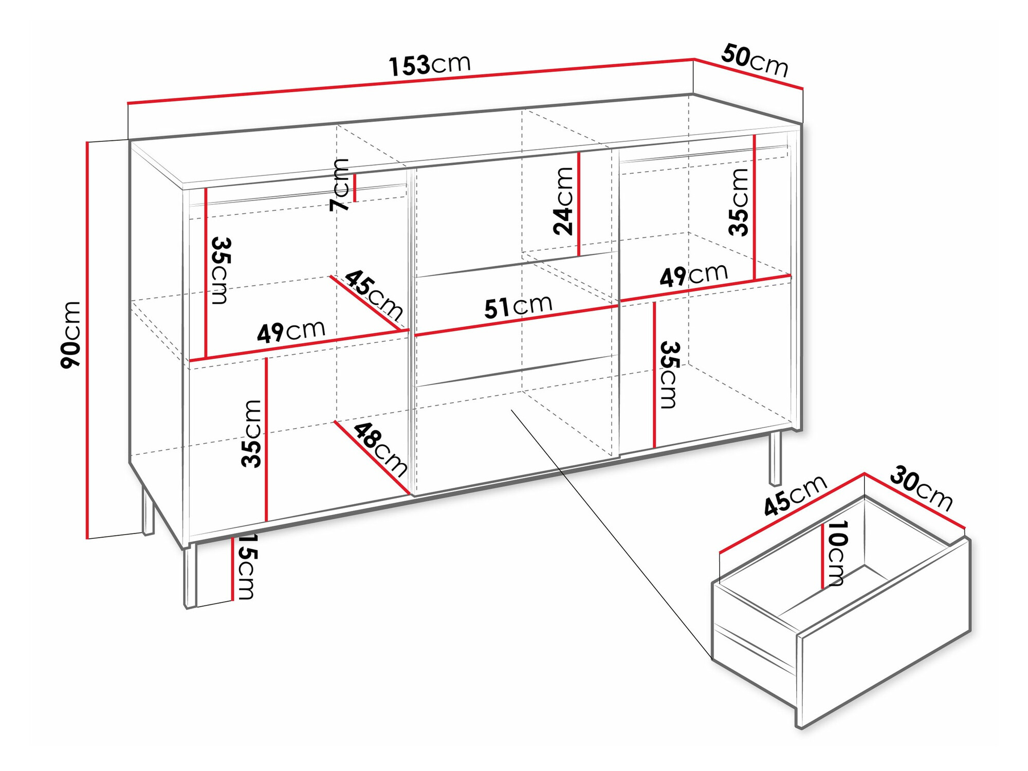 Komoda Comfivo Delruva 101 (Kašmir)