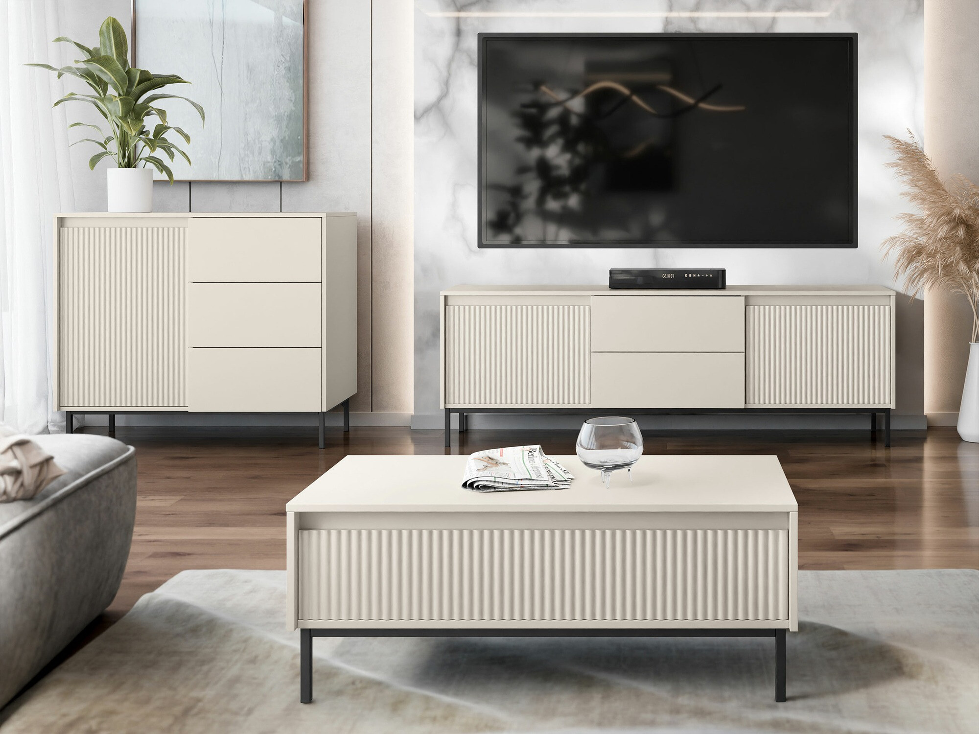 TV komoda Comfivo Delruva I (Kašmir)