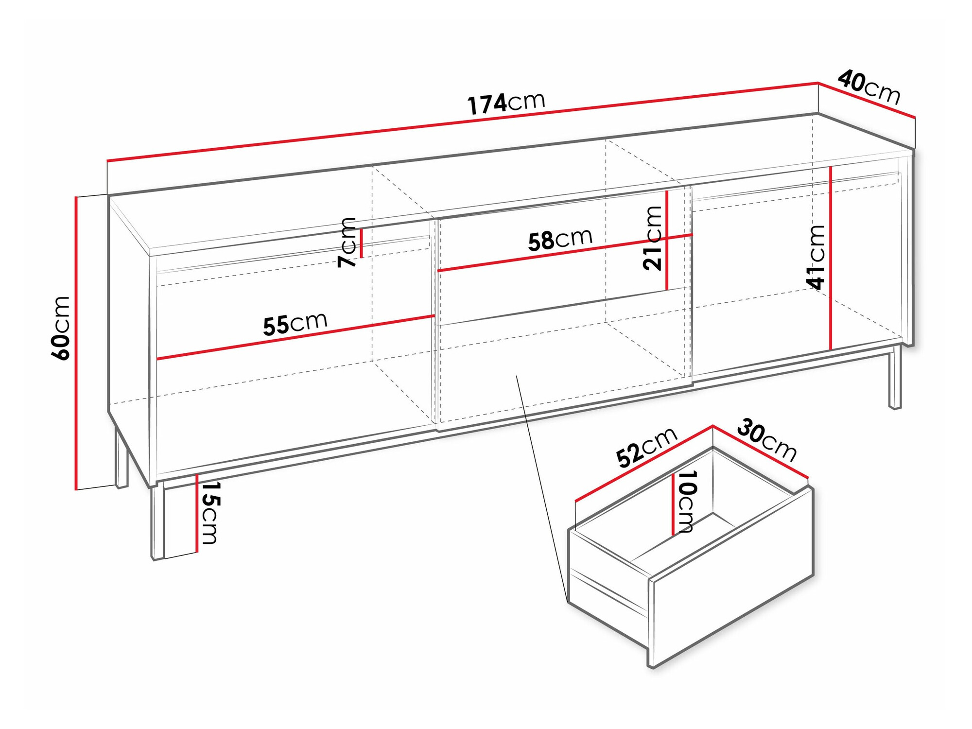 TV sto Comfivo Delruva 104 (Kašmir)