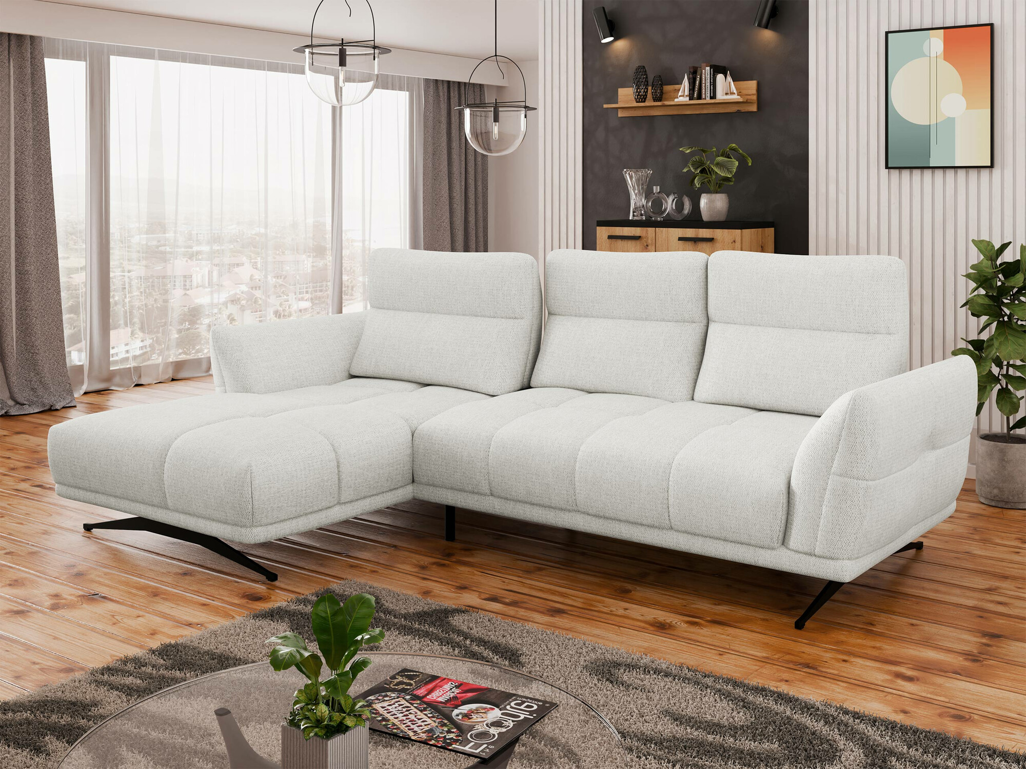 Ugaona sofa Lincoln 195 (Sorella 03)