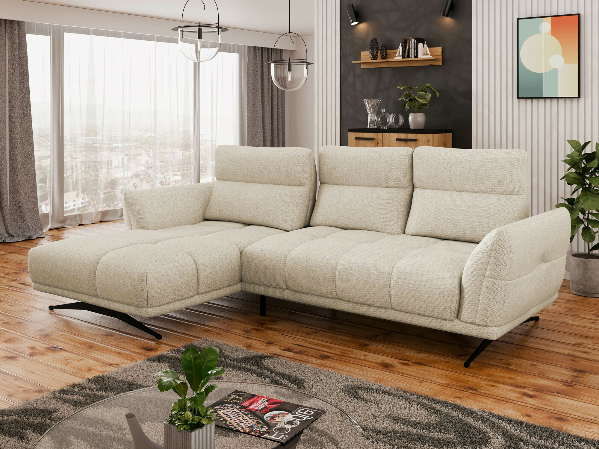 Ugaona sofa Lincoln 195 (Sorella 05)