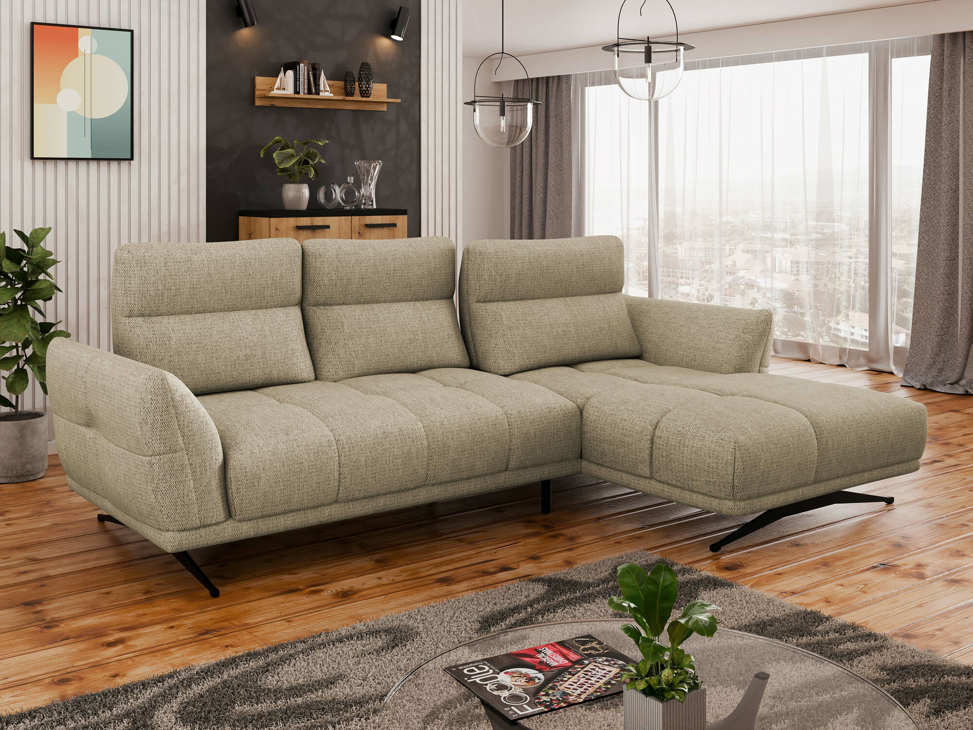 Ugaona sofa Lincoln 195 (Sorella 13)
