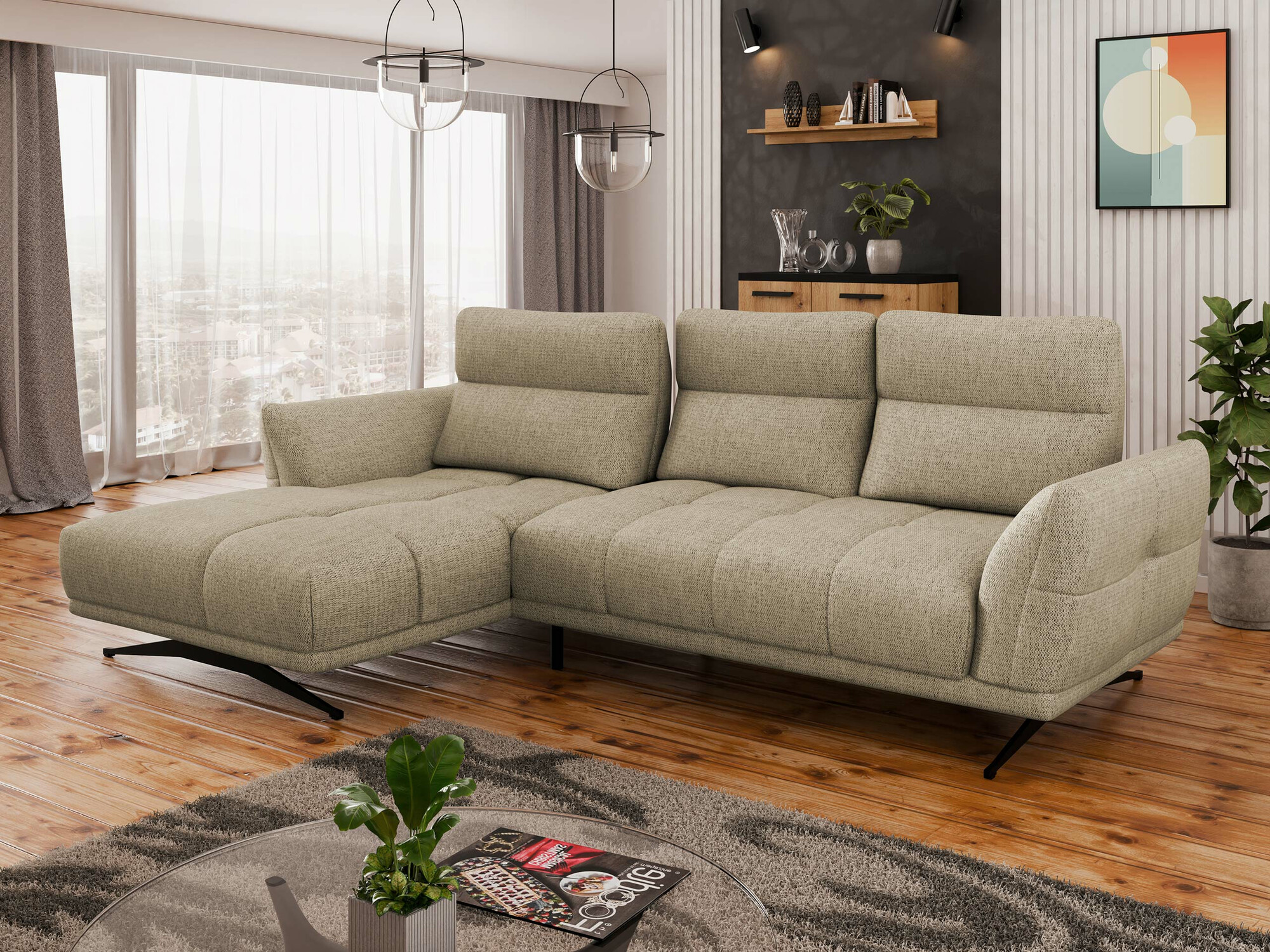 Ugaona sofa Lincoln 195 (Sorella 13)