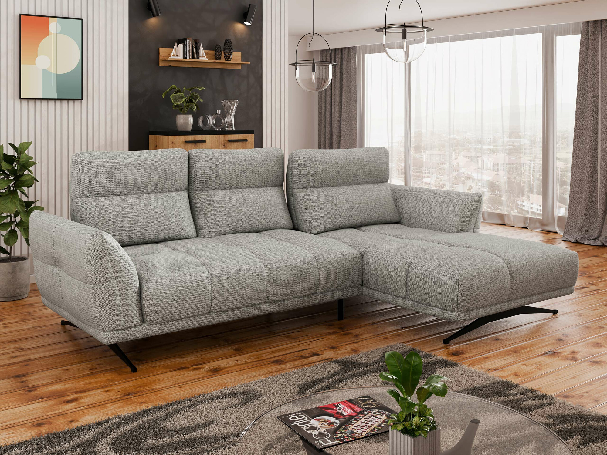Ugaona sofa Lincoln 195 (Sorella 84)