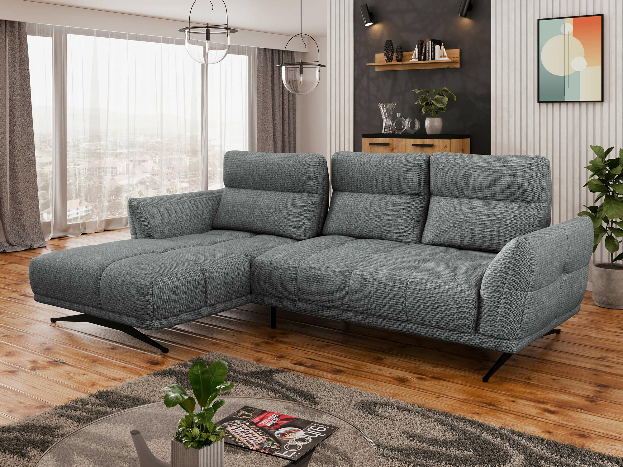 Ugaona sofa Lincoln 195 (Sorella 89)