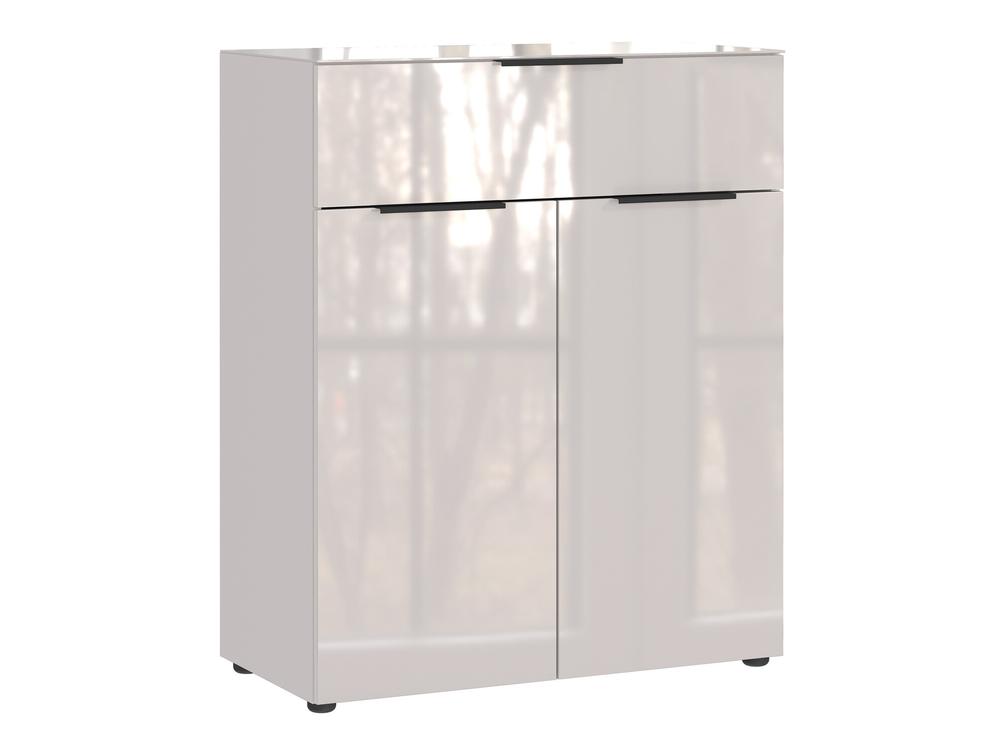 Komoda Sacramento 301 (Krem + Sjajno krem)