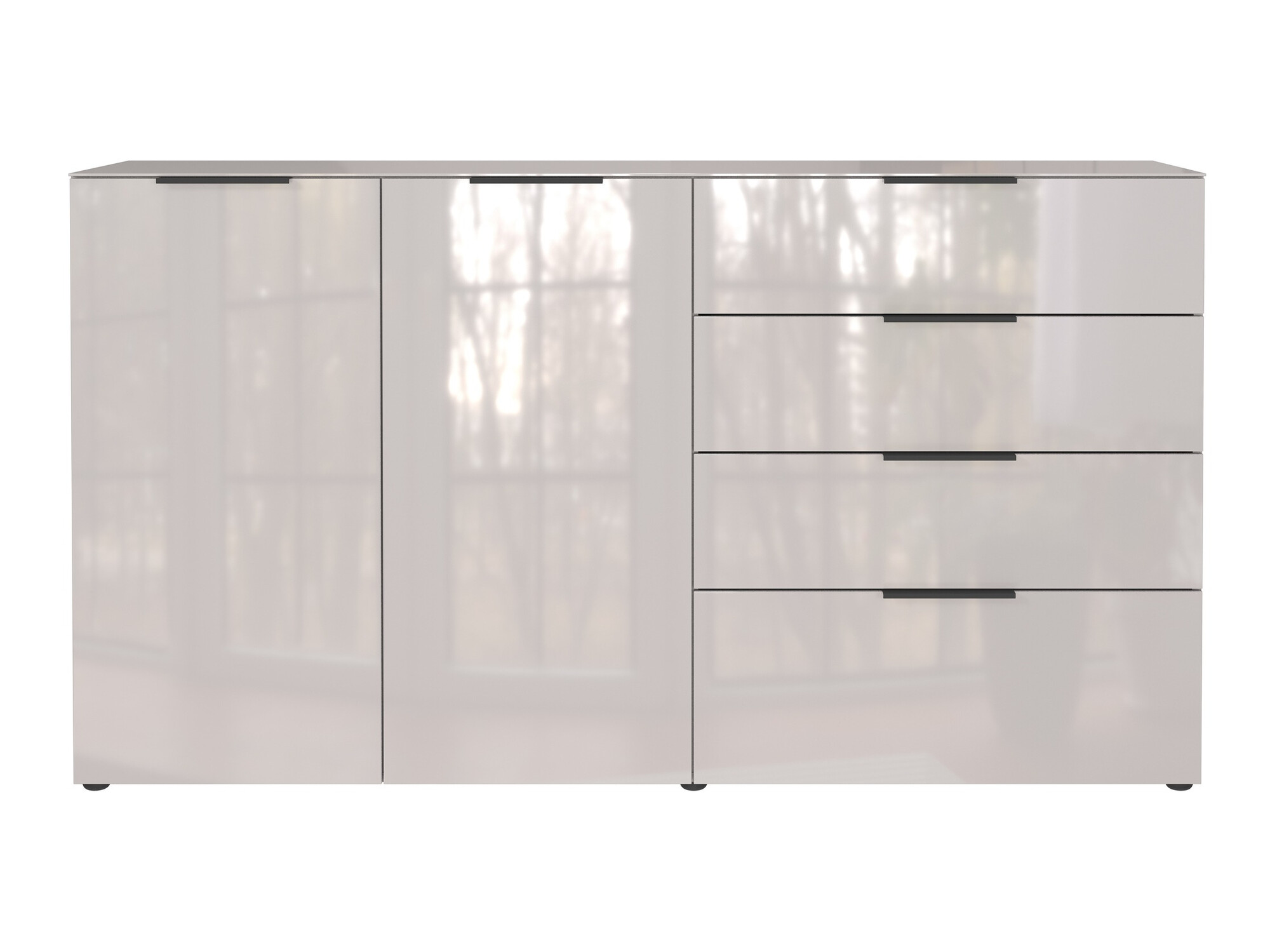 Komoda Sacramento 302 (Krem + Sjajno krem)