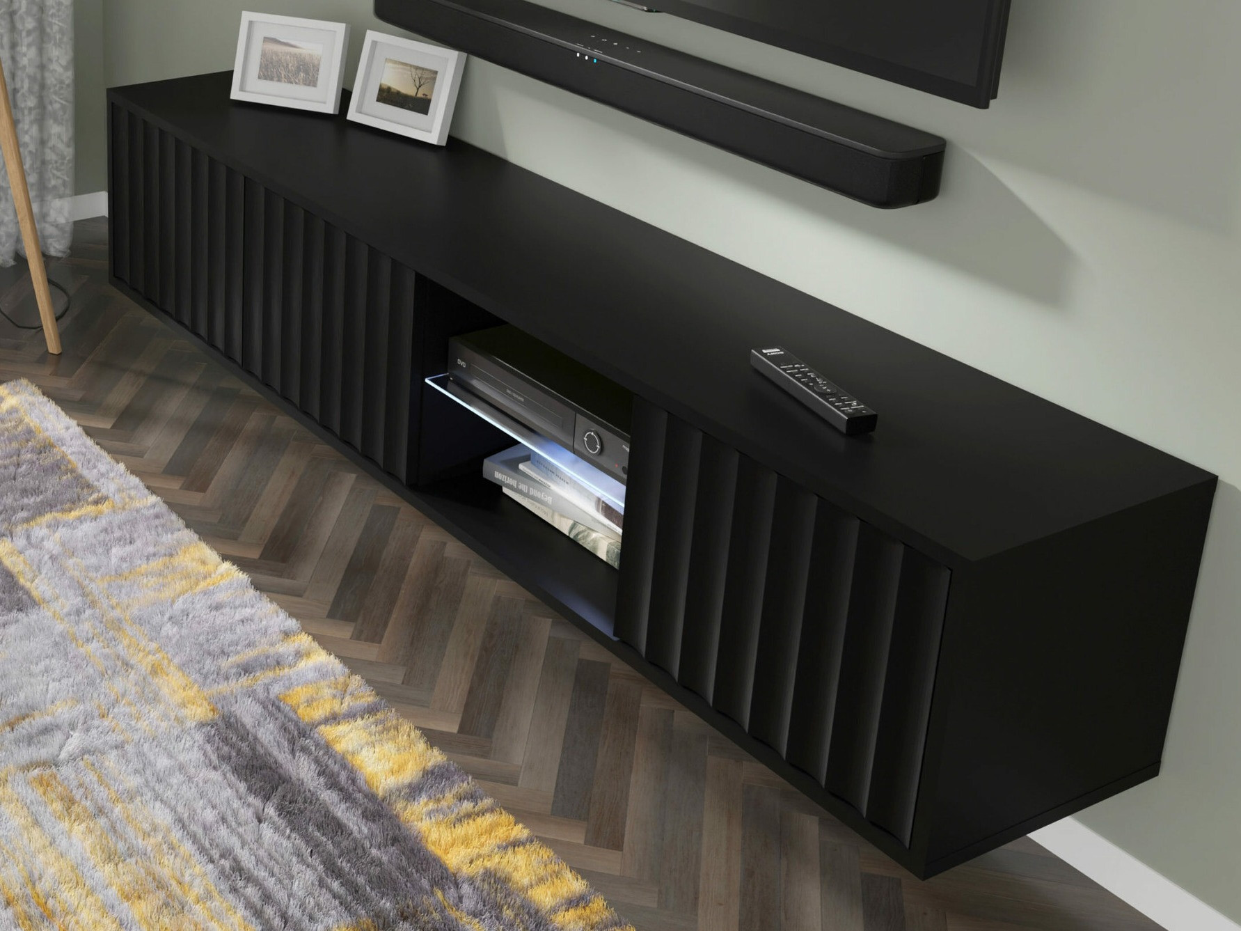 TV komoda Buffalo 182 (Mat crna)