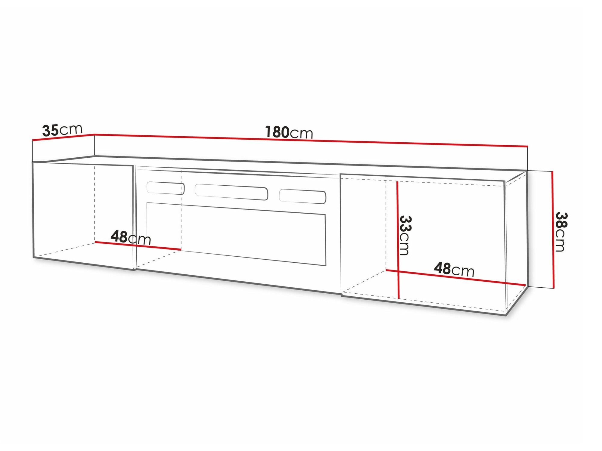 TV sto Levelbu 112 (Belo)