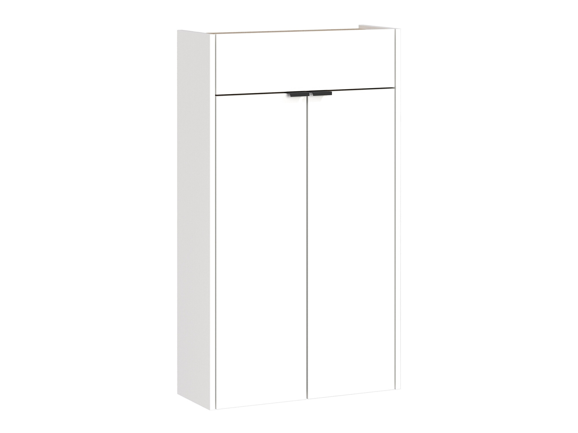 Polica za obuću Cirsale 101 (Belo + Navarra hrast)