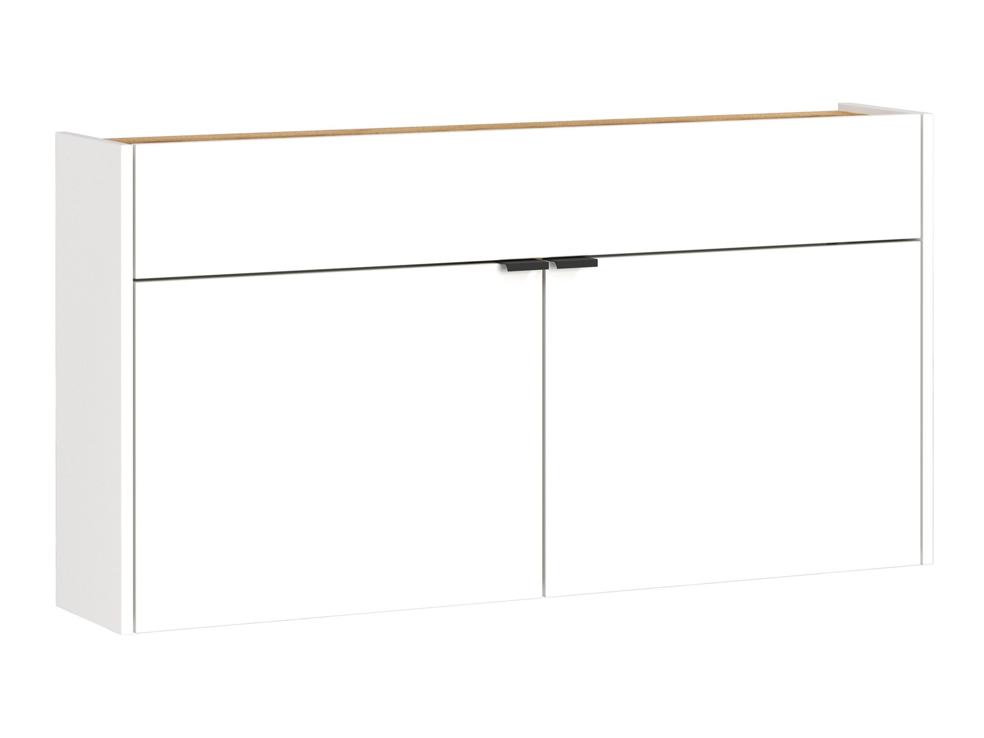 Polica za obuću Cirsale 102 (Belo + Navarra hrast)