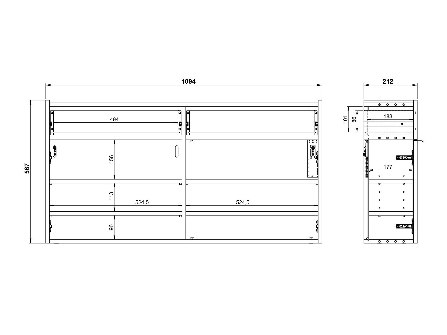 Polica za obuću Cirsale 102 (Прашњаво зелена + Navarra hrast)
