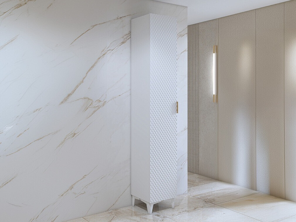 Samostojeći kupatilski ormarić Liretu 100 (Belo)