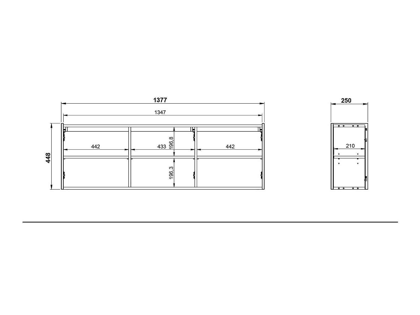 TV komoda Sacramento 432 (Grafit)